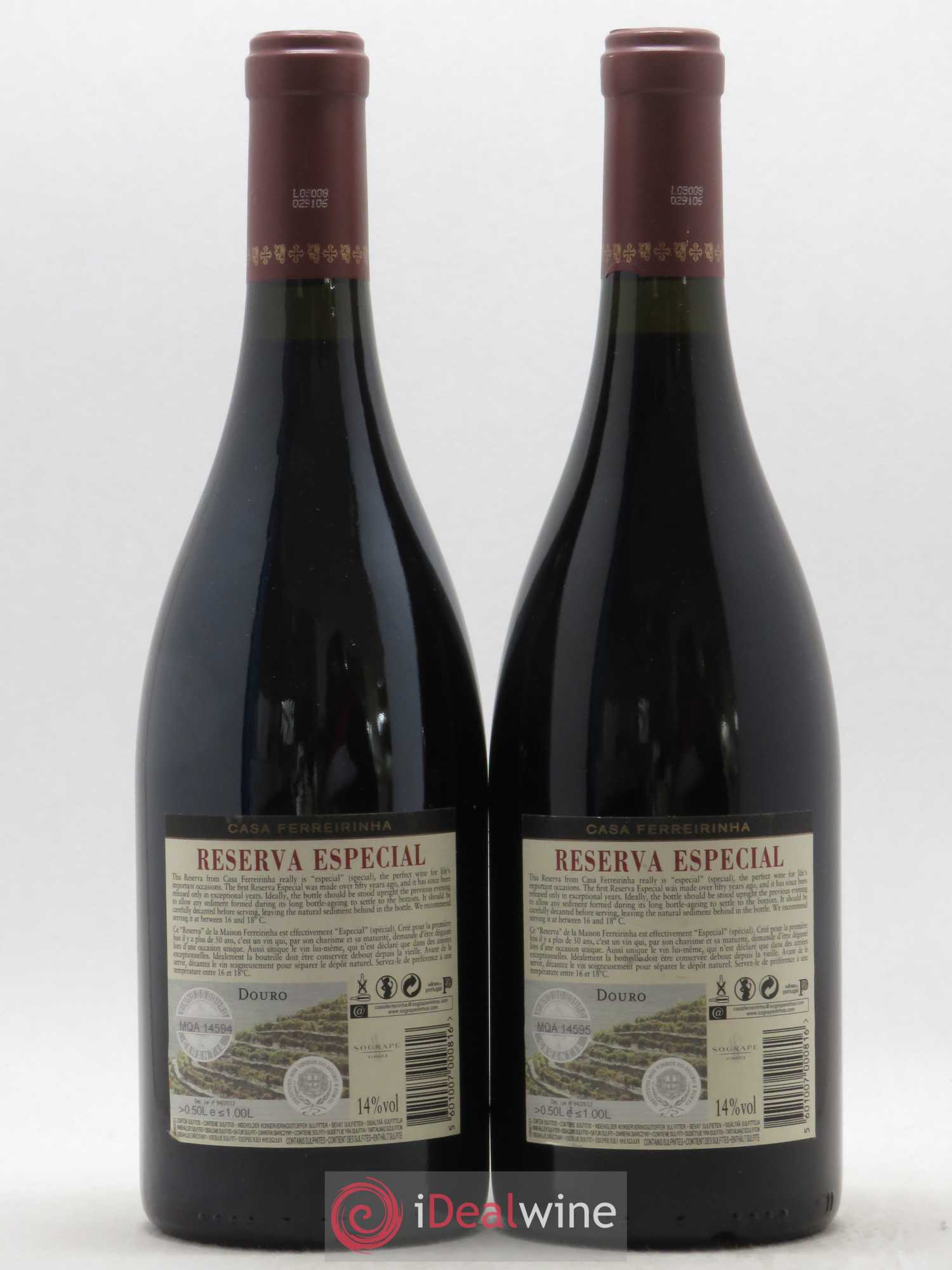 Douro Casa Ferreirinha Reserva Especial 2007 - Lot de 2 bouteilles - 1