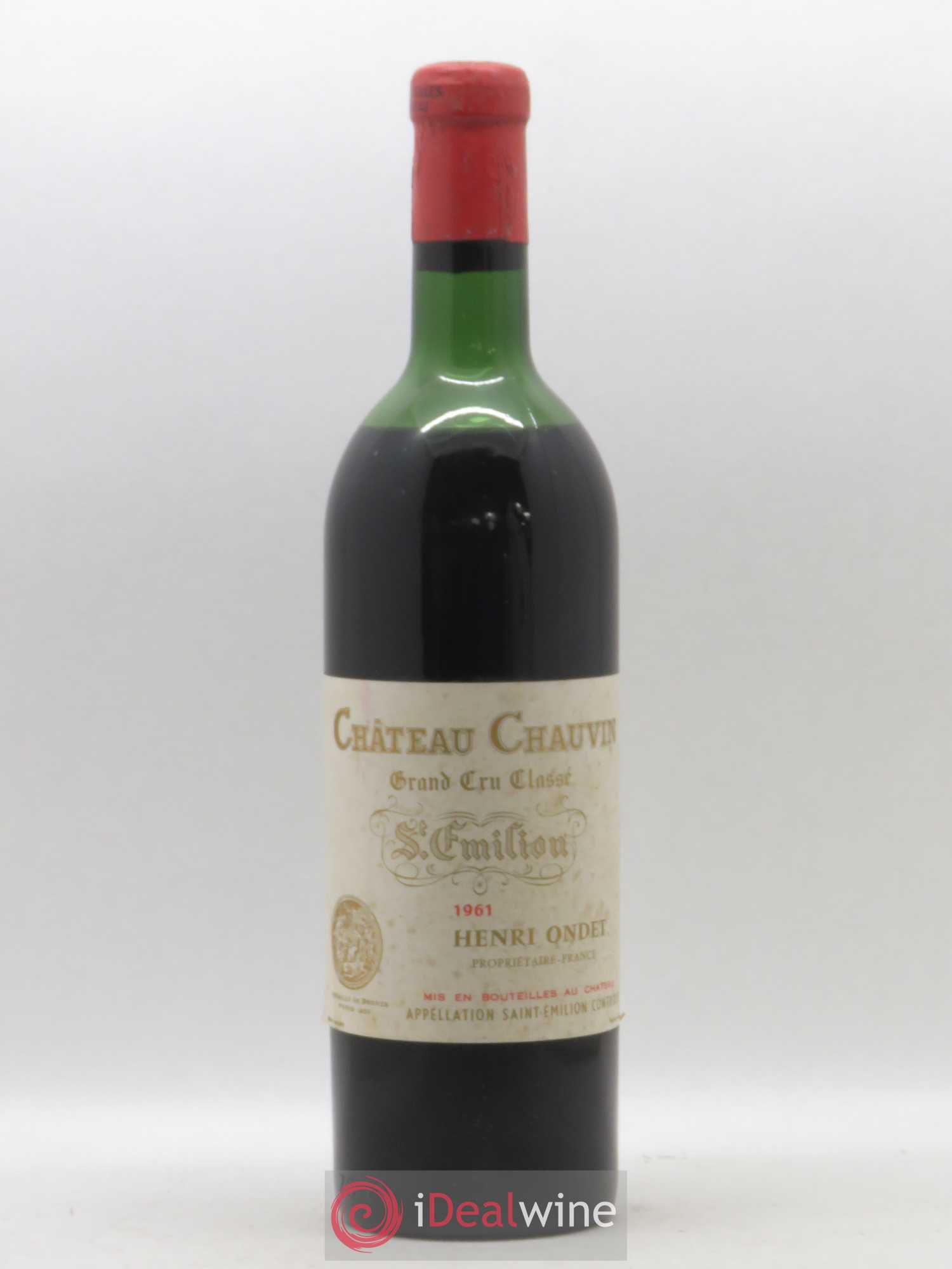Château Chauvin Grand Cru Classé 1961 - Lot de 1 bouteille - 0