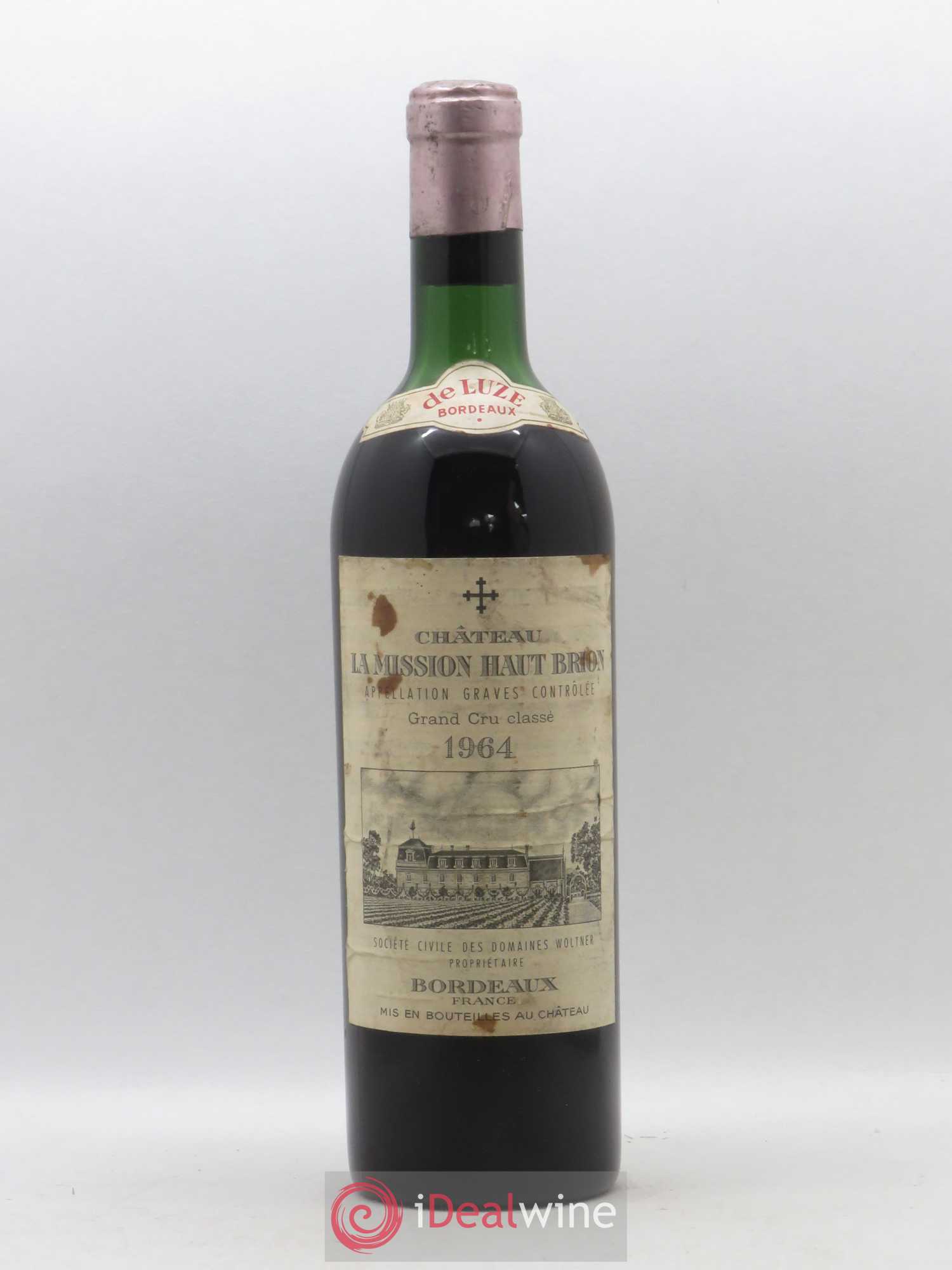 Château la Mission Haut-Brion Cru Classé de Graves 1964 - Lot de 1 bouteille - 0