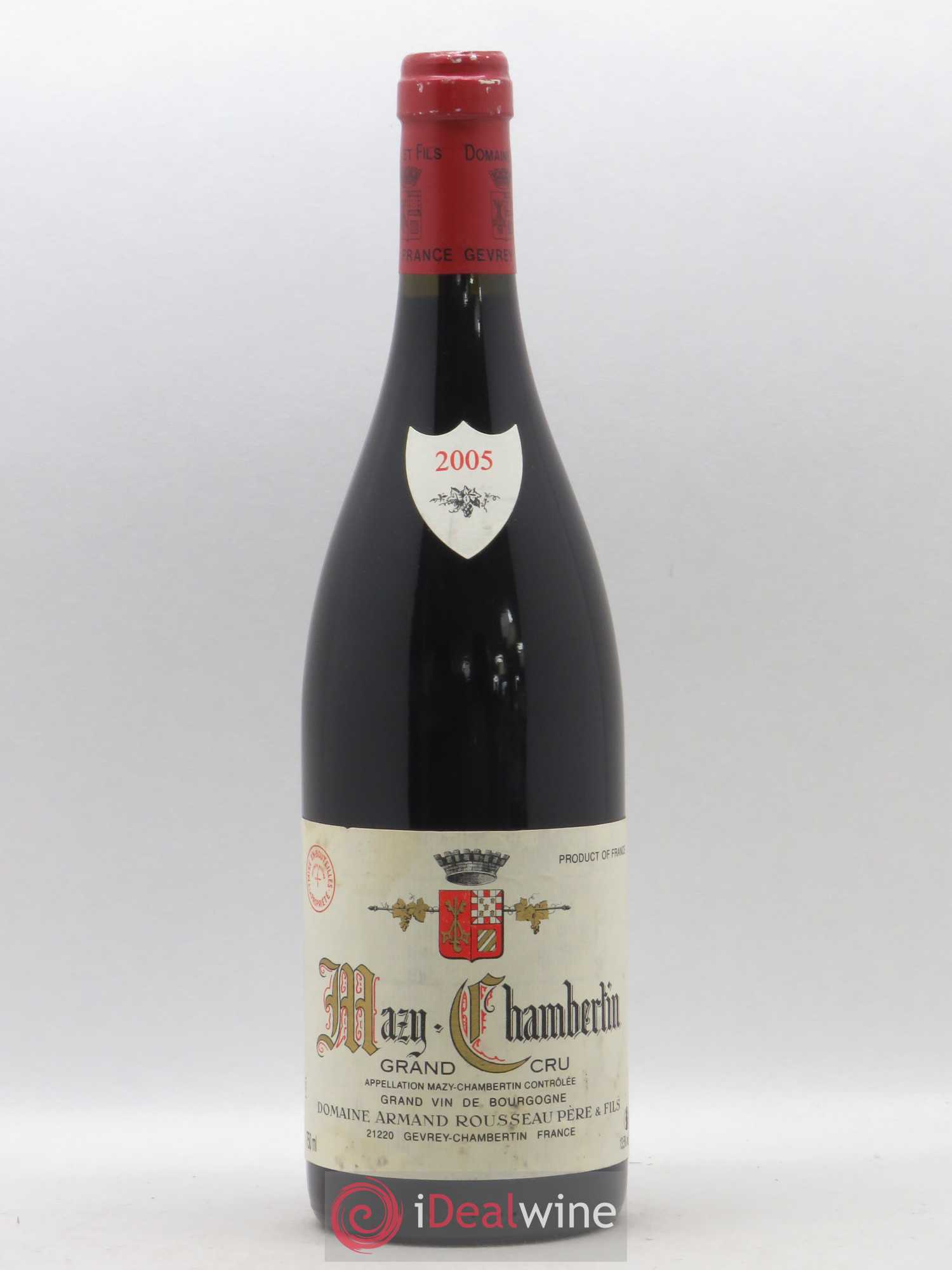 Mazis-Chambertin Grand Cru Armand Rousseau (Domaine) 2005 - Lot de 1 bouteille - 0