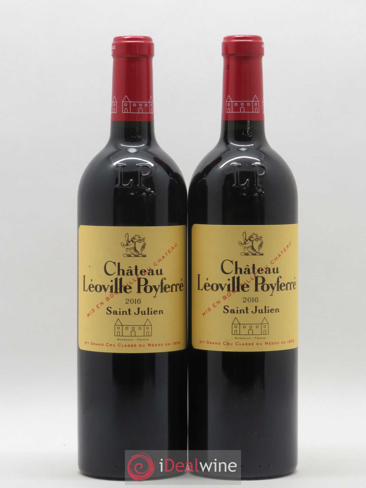 Château Léoville Poyferré 2ème Grand Cru Classé 2016 - Lot de 2 bouteilles - 0