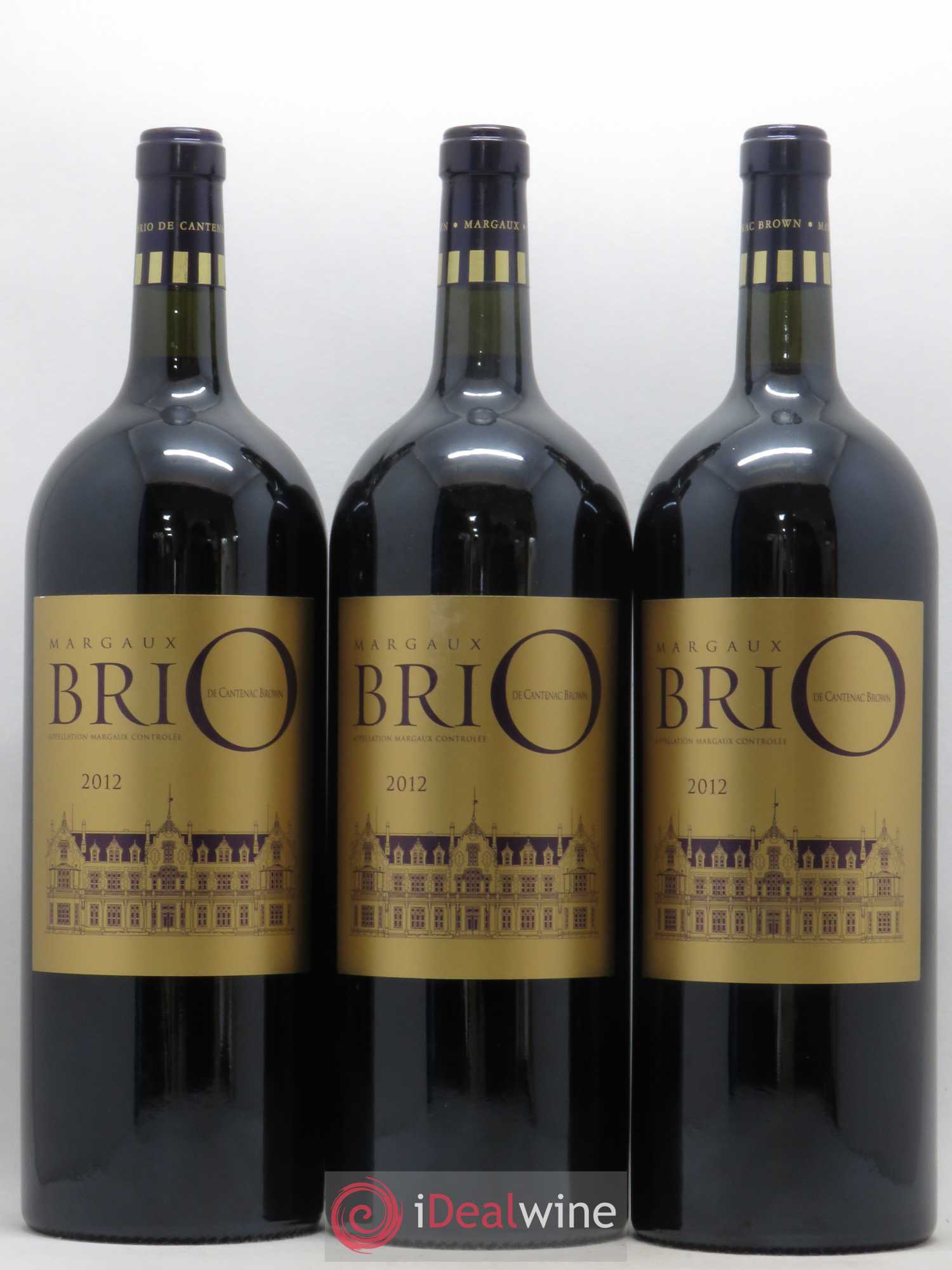 Bordeaux Brio de Cantenac Brown 2012 - Posten von 3 Magnum - 0