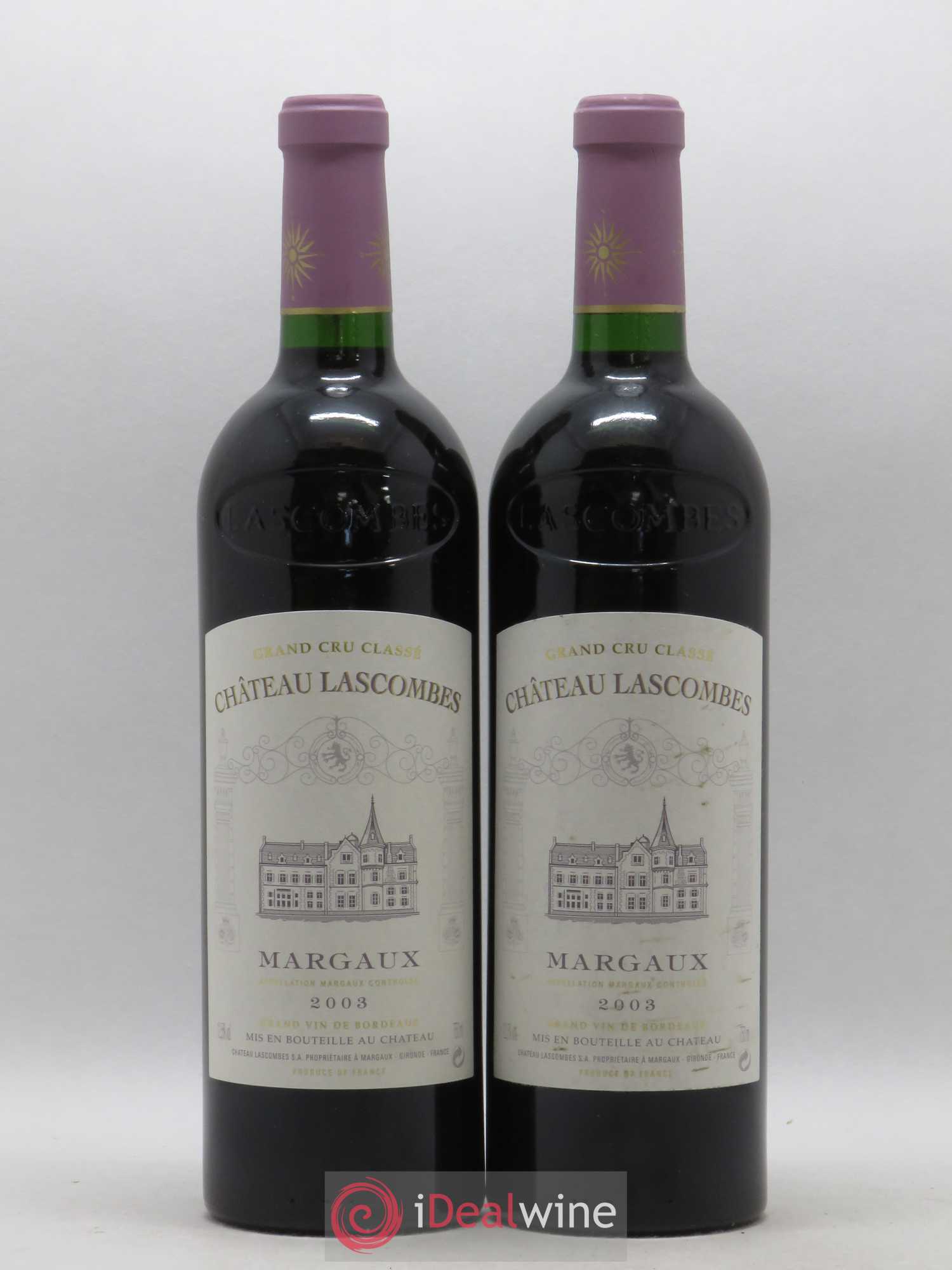 Château Lascombes 2ème Grand Cru Classé 2003 - Lot de 2 bouteilles - 0