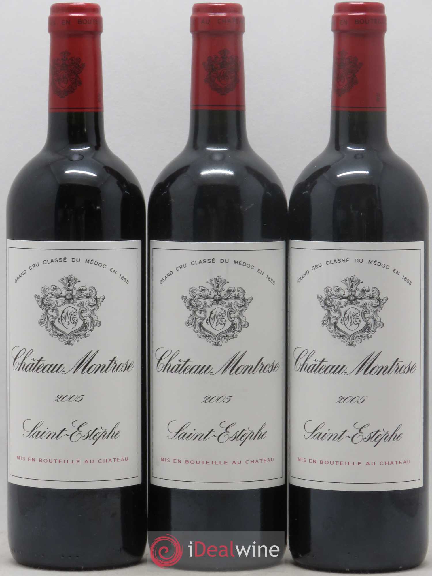 Château Montrose 2ème Grand Cru Classé 2005 - Lot de 3 bouteilles - 0