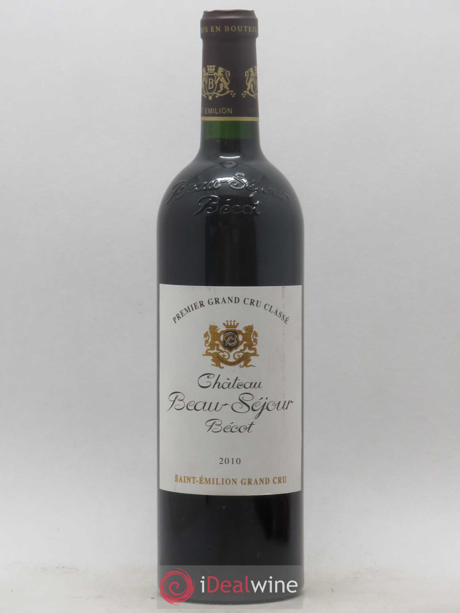 Château Beau-Séjour Bécot 1er Grand Cru Classé B 2010 - Lot de 1 bouteille - 0