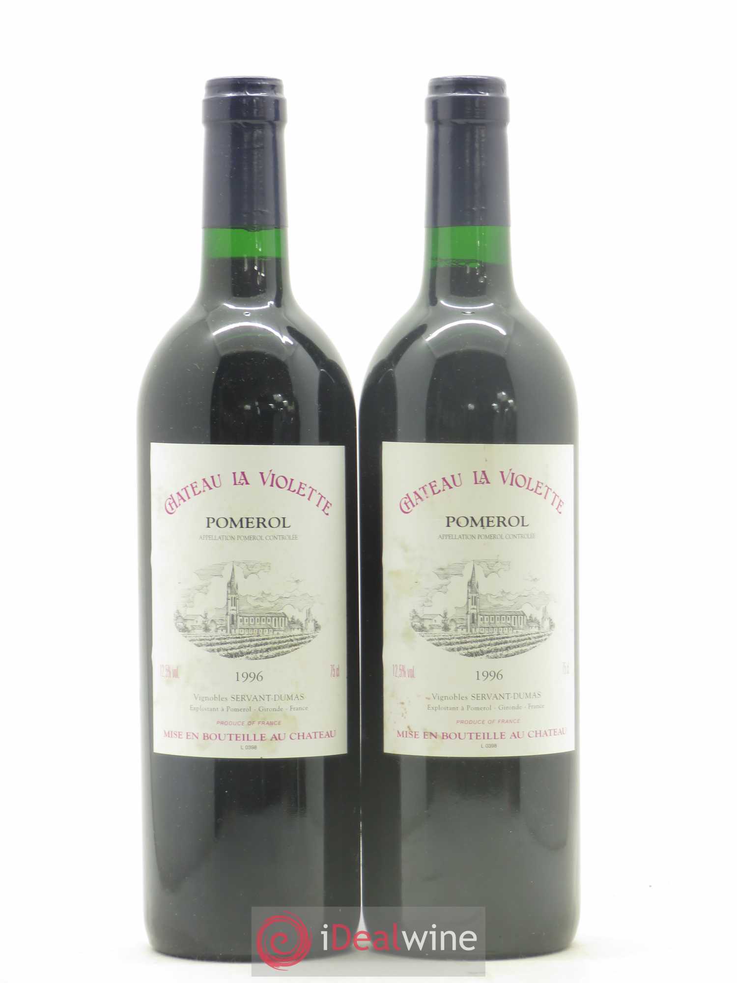 Château la Violette 1996 - Lot de 2 bouteilles - 0