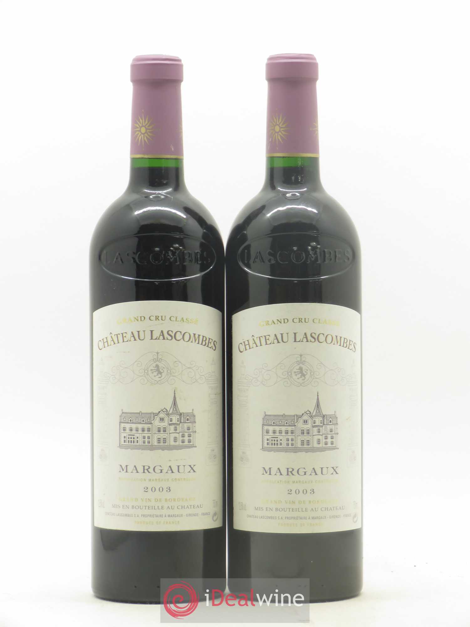 Château Lascombes 2ème Grand Cru Classé 2003 - Lot de 2 bouteilles - 0