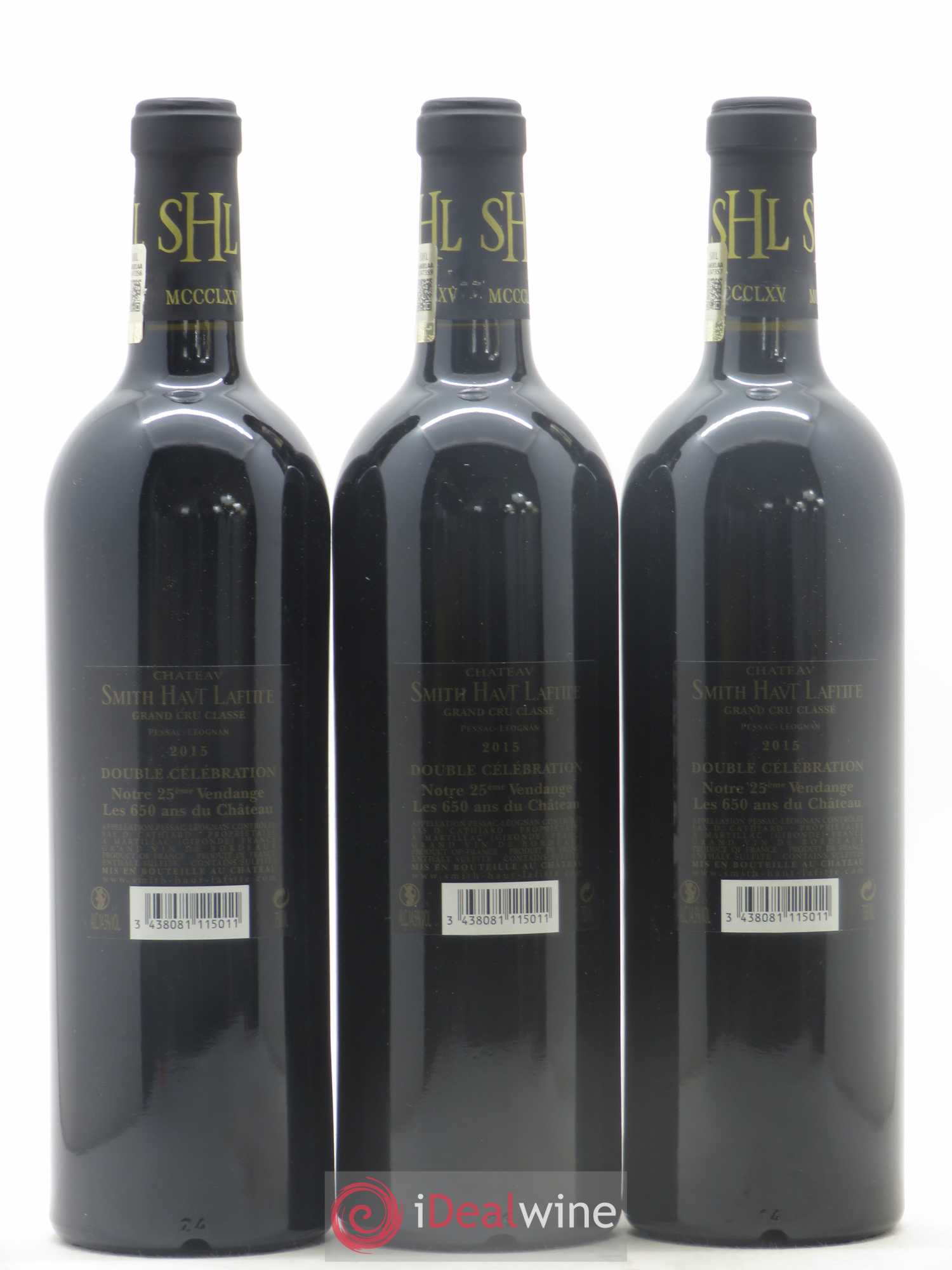 Château Smith Haut Lafitte Cru Classé de Graves 2015 - Lot de 3 bouteilles - 1