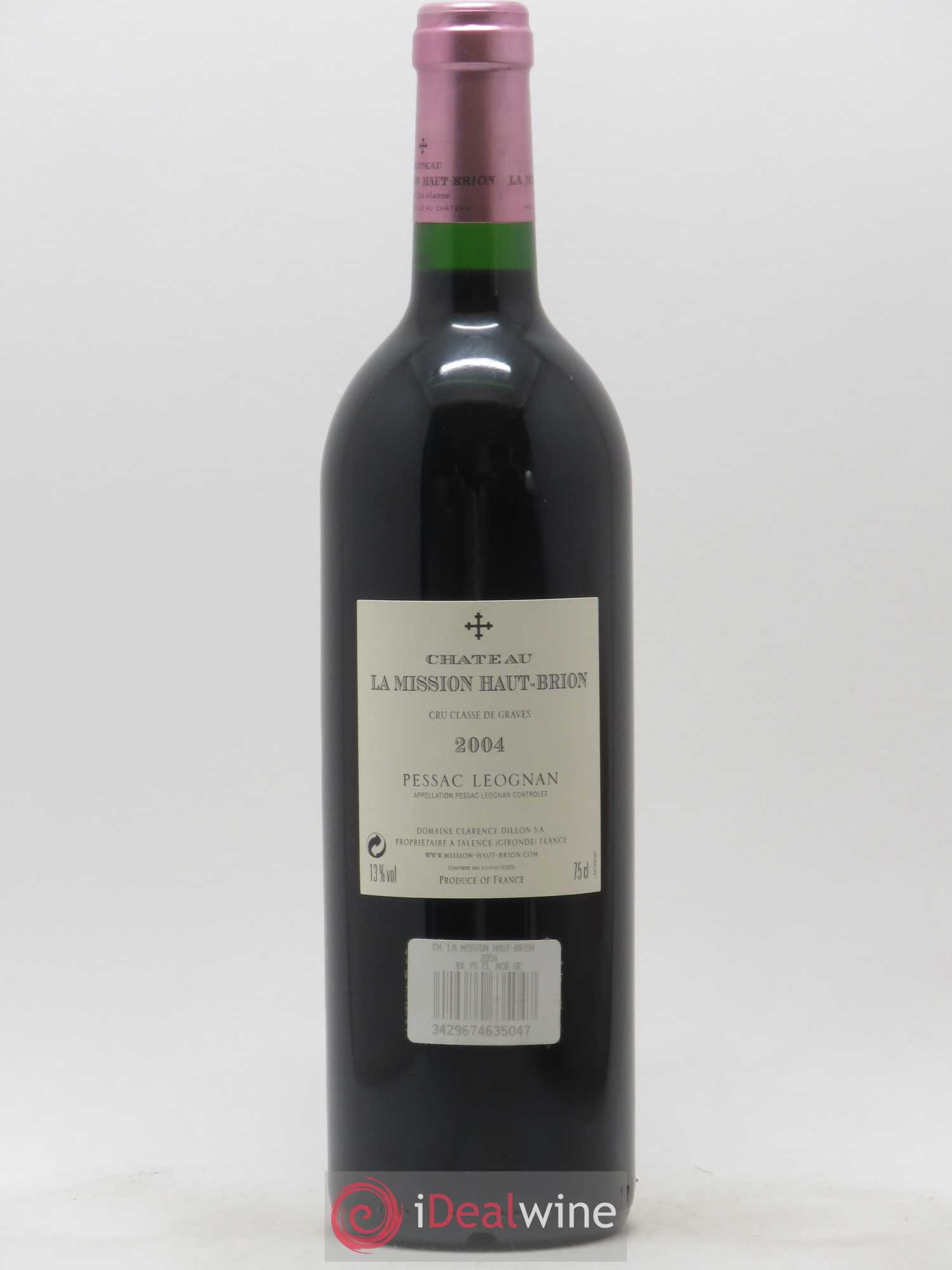 Château la Mission Haut-Brion Cru Classé de Graves 2004 - Lot de 1 bouteille - 1