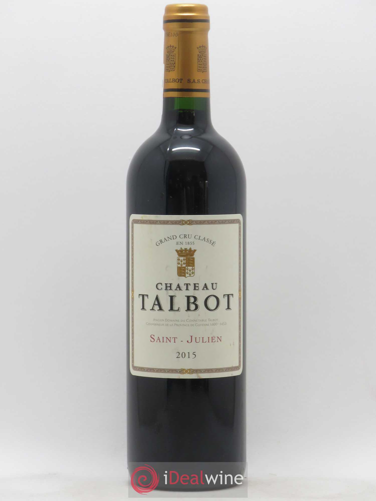 Château Talbot 4ème Grand Cru Classé 2015 - Lot de 1 bouteille - 0