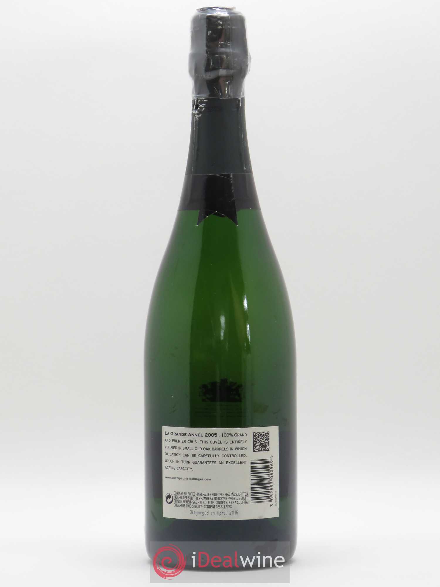 La Grande Année Brut Bollinger 2005 - Lot de 1 bouteille - 1
