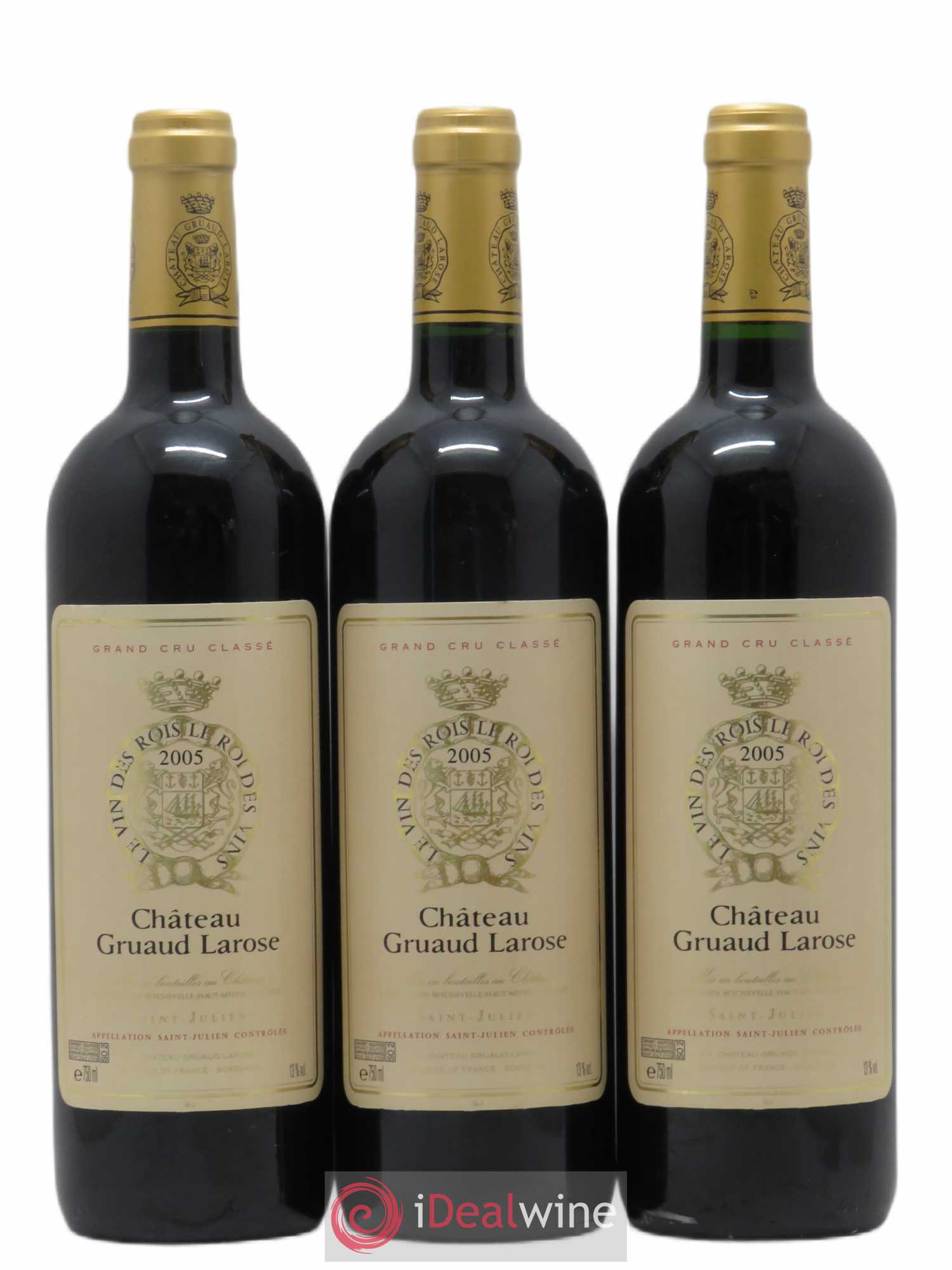 Château Gruaud Larose 2ème Grand Cru Classé 2005 - Lot de 3 bouteilles - 0