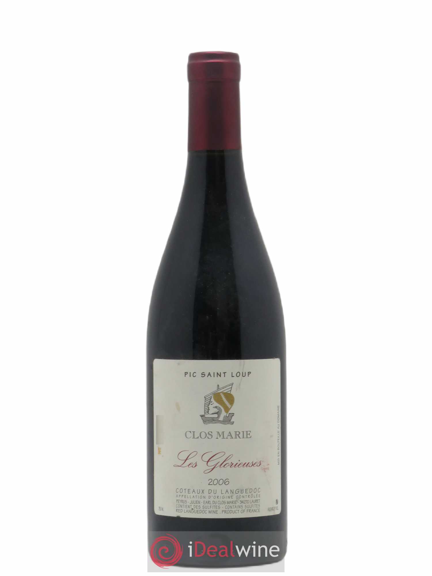 Pic Saint-Loup Clos Marie Les Glorieuses Christophe Peyrus et Françoise Julien 2006 - Lot de 1 bouteille - 0