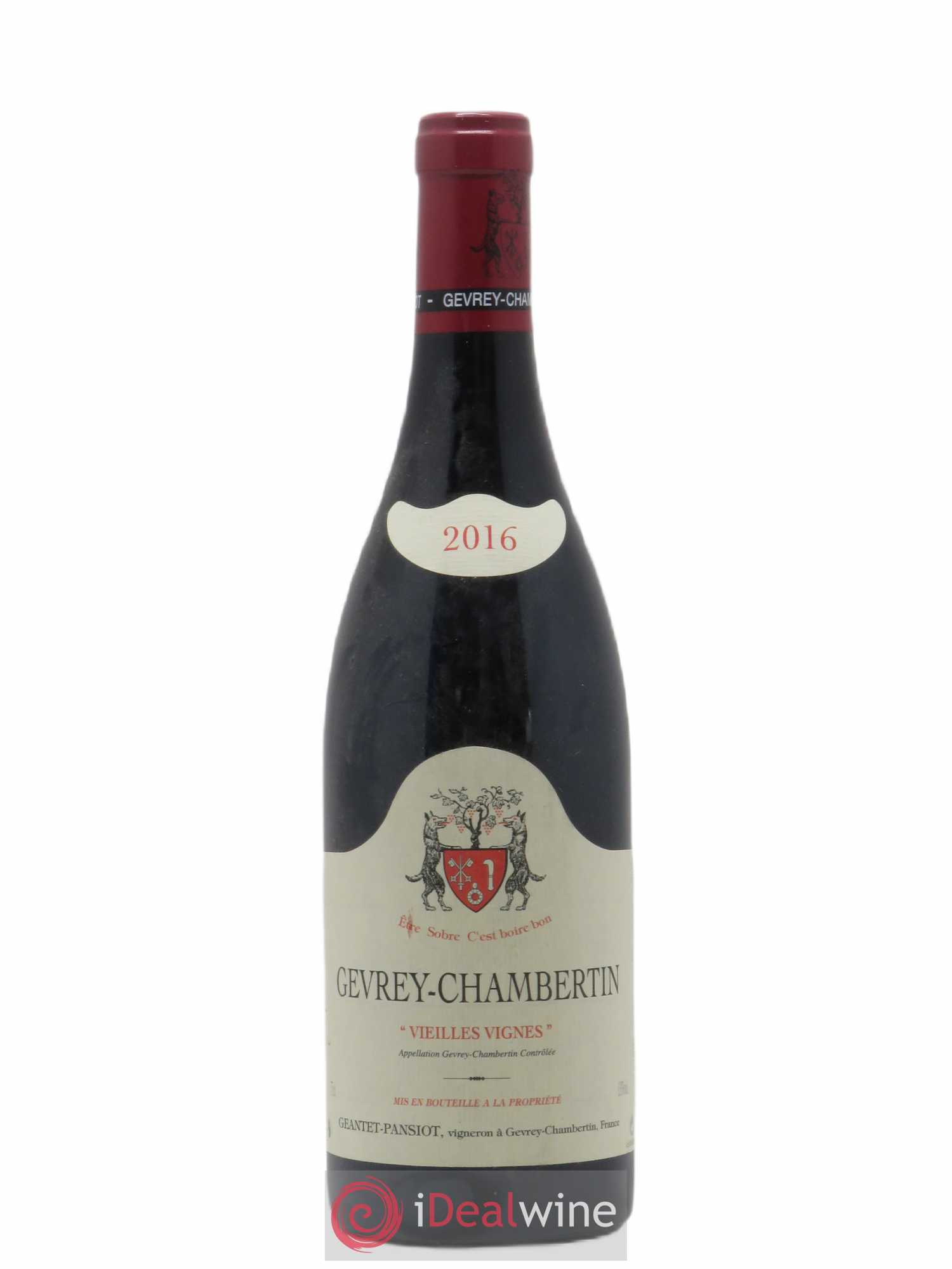 Gevrey-Chambertin Vieilles vignes Geantet-Pansiot 2016 - Lot de 1 bouteille - 0