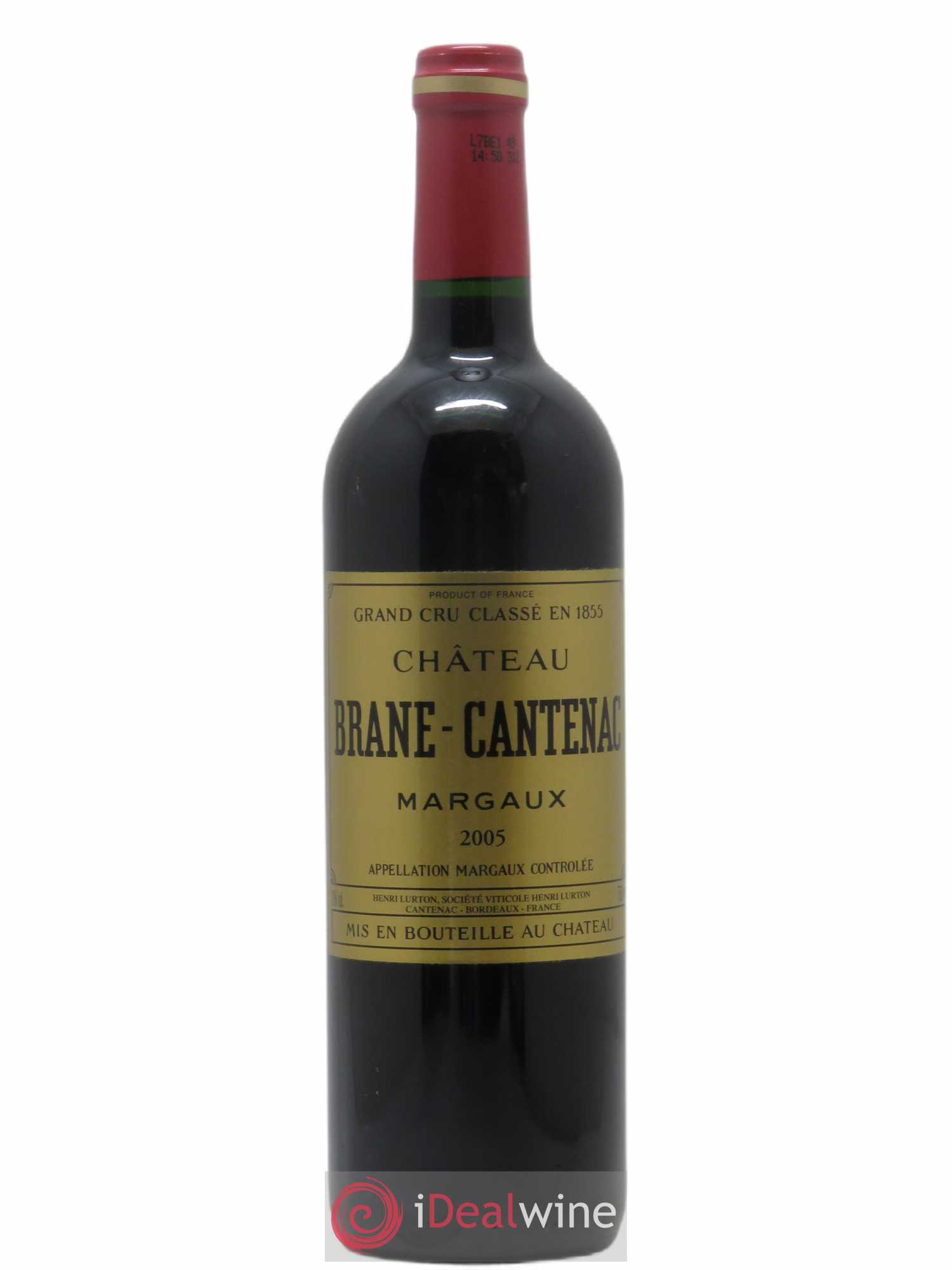 Château Brane Cantenac 2ème Grand Cru Classé 2005 - Lot de 1 bouteille - 0