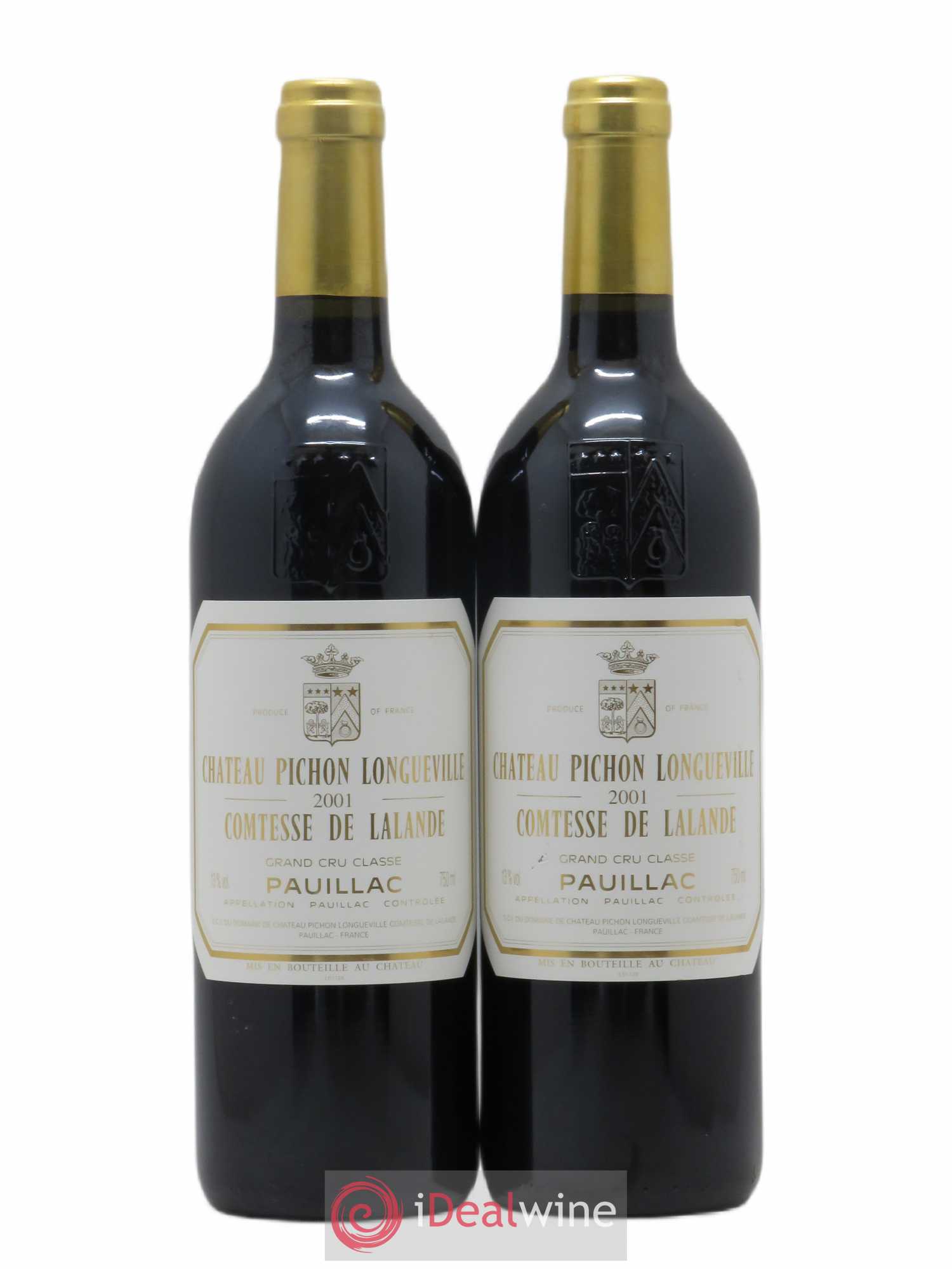 Château Pichon Longueville Comtesse de Lalande 2ème Grand Cru Classé 2001 - Lot de 2 bouteilles - 0
