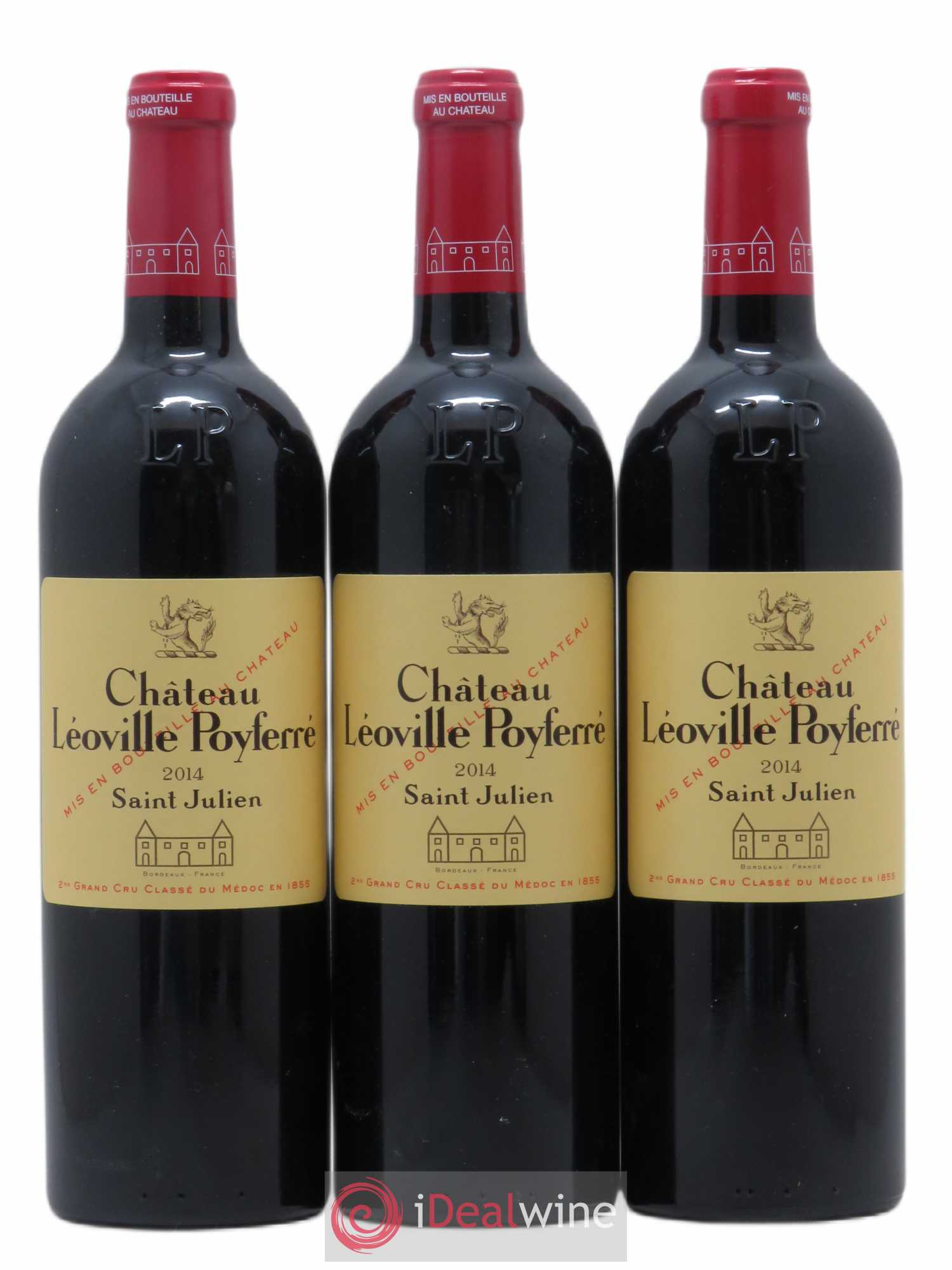 Château Léoville Poyferré 2ème Grand Cru Classé 2014 - Lot de 3 bouteilles - 0