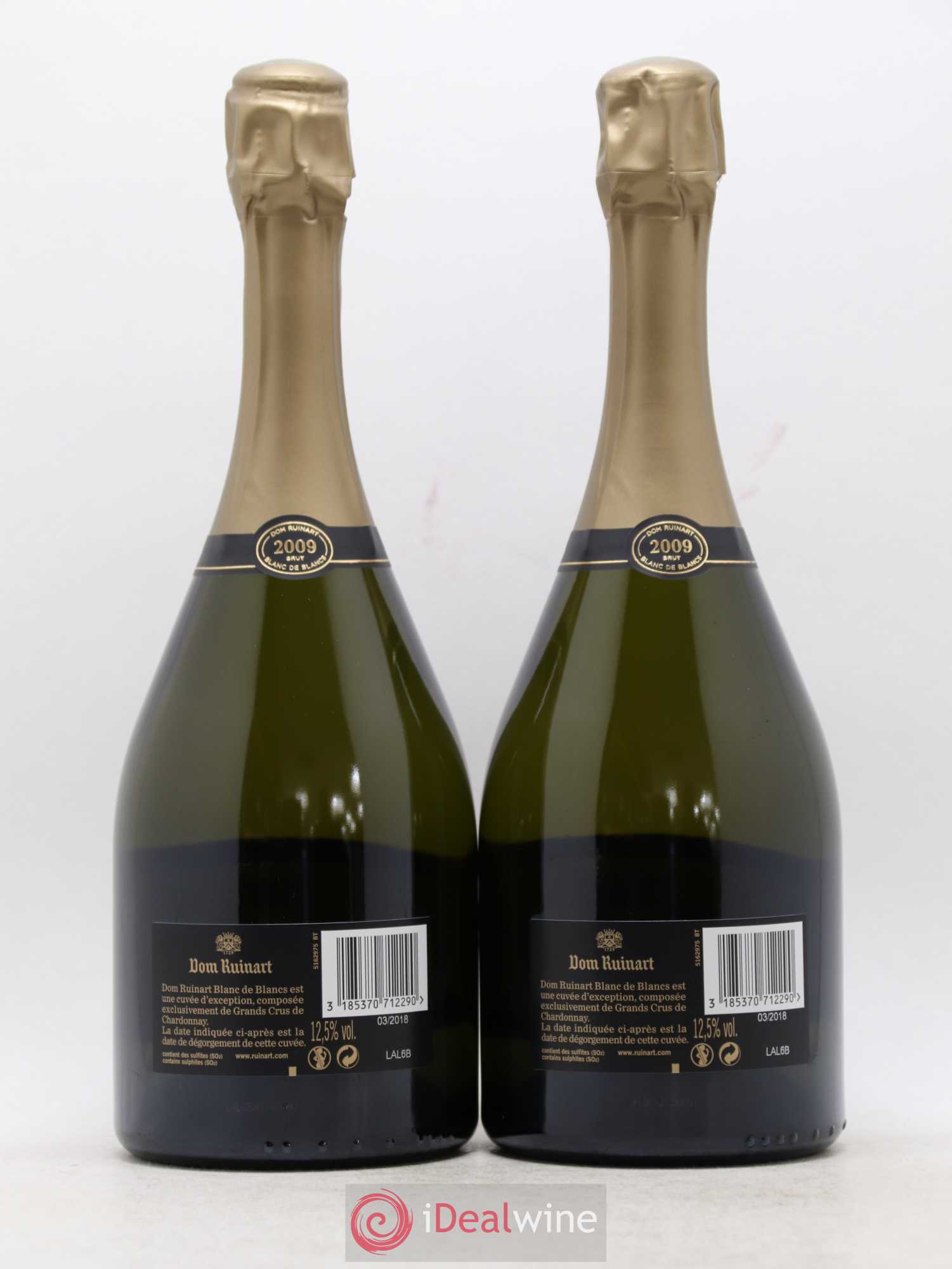 Dom Ruinart Brut Ruinart 2009 - Lot de 2 bouteilles - 2