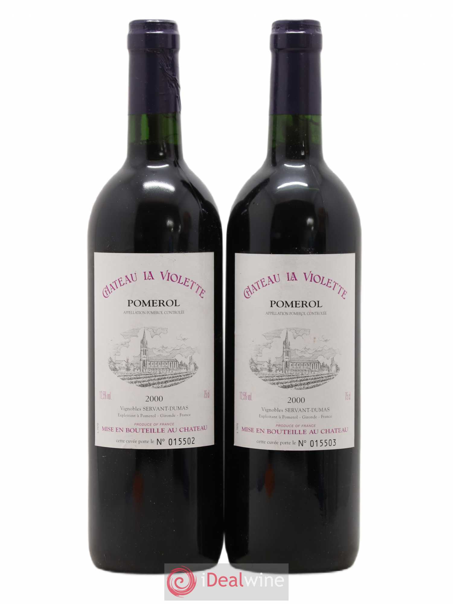 Château la Violette 2000 - Lot de 2 bouteilles - 0