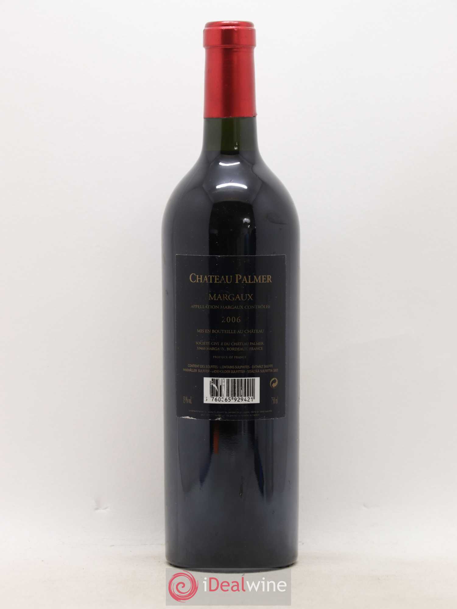 Château Palmer 3ème Grand Cru Classé 2006 - Lot de 1 bouteille - 1