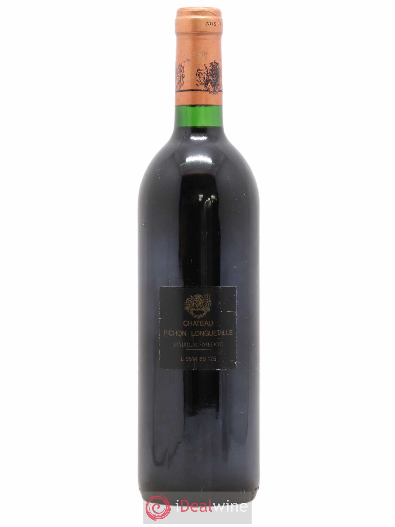 Pichon Longueville Baron 2ème Grand Cru Classé 1989 - Lot de 1 bouteille - 1