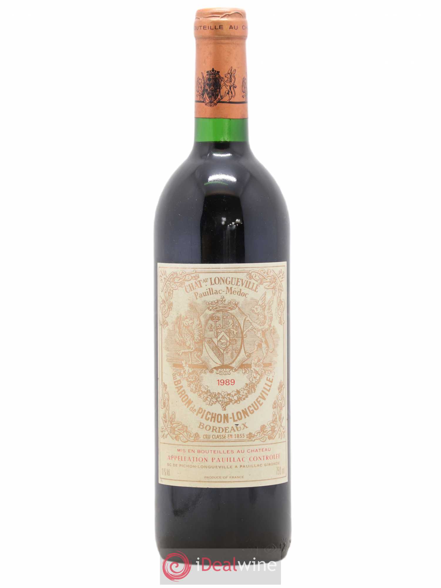 Pichon Longueville Baron 2ème Grand Cru Classé 1989 - Lot de 1 bouteille - 0