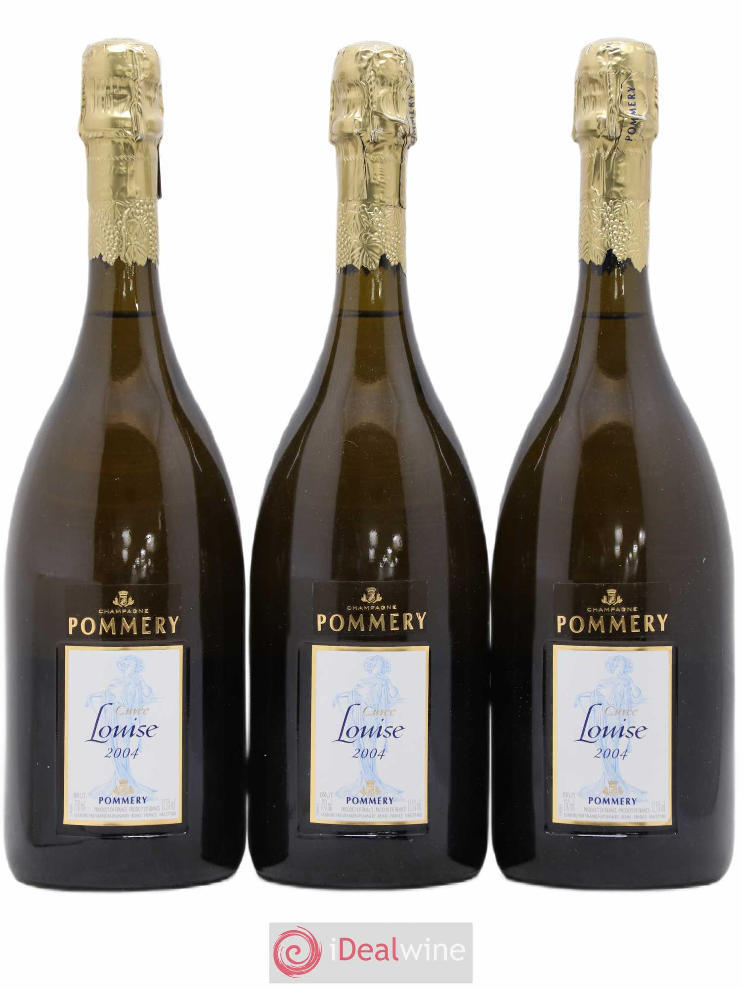 Cuvée Louise Pommery 2004 - Lot de 3 bouteilles - 0