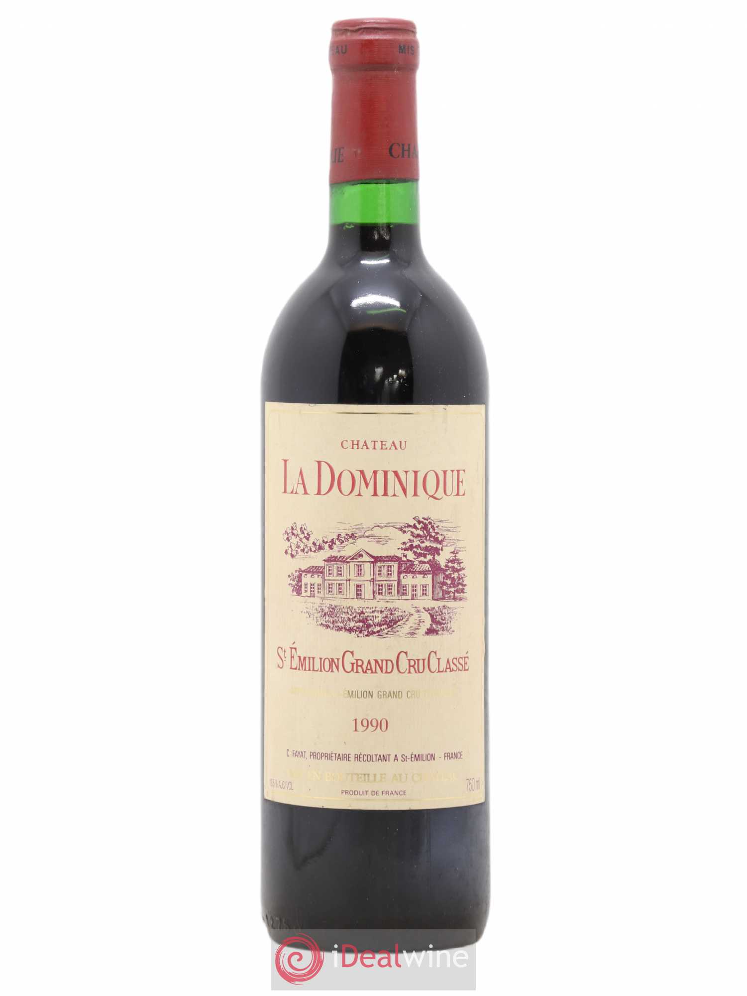Château la Dominique Grand Cru Classé 1990 - Lot de 1 bouteille - 0