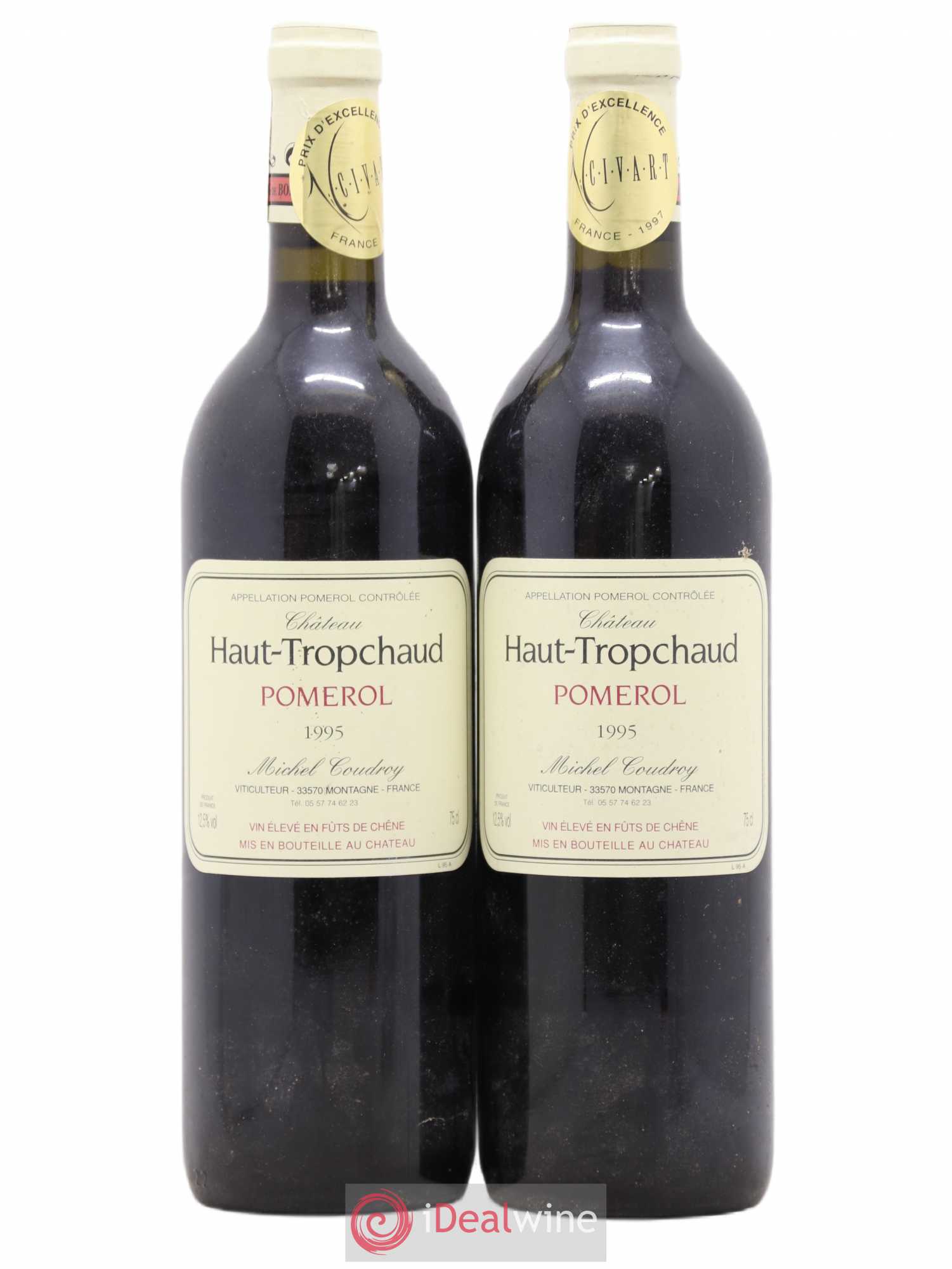 Château Haut Tropchaud 1995 - Lot de 2 bouteilles - 0