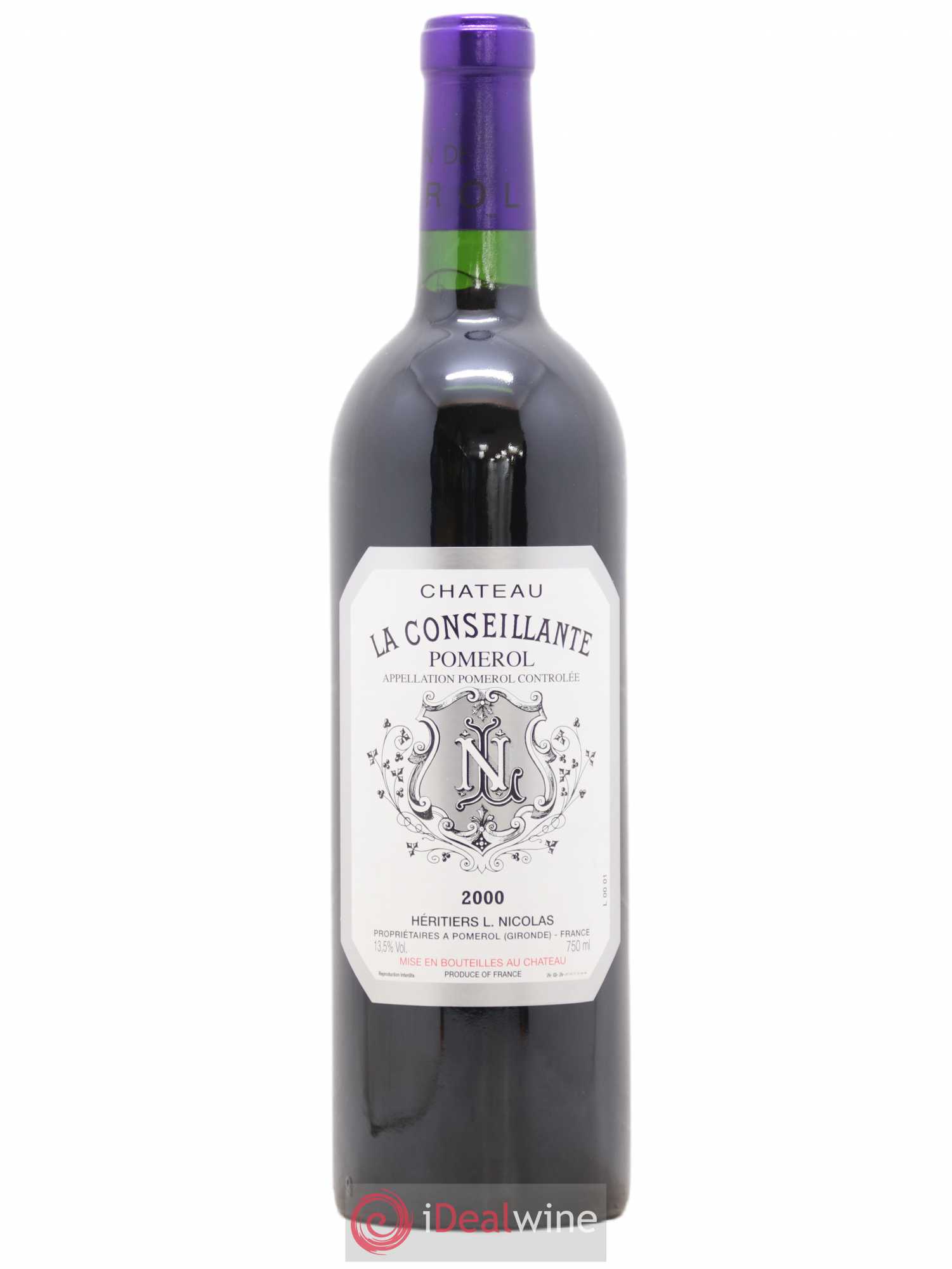 Château la Conseillante 2000 - Lot de 1 bouteille - 0
