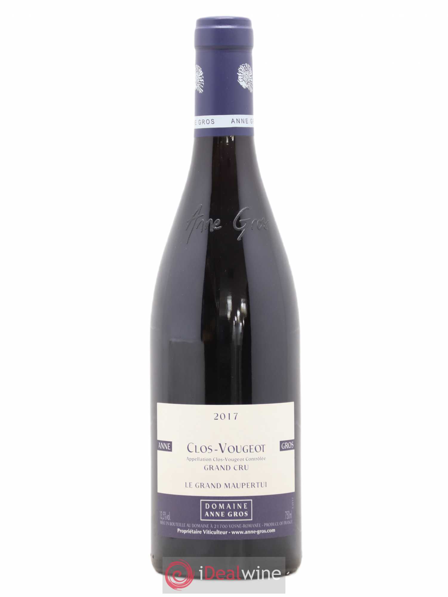 Clos de Vougeot Grand Cru Le Grand Maupertui Anne Gros 2017 - Lot de 1 bouteille - 0
