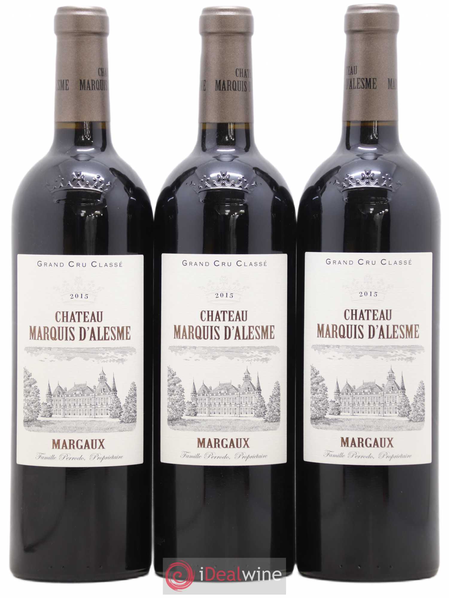 Château Marquis d'Alesme 2015 - Lot de 3 bouteilles - 0