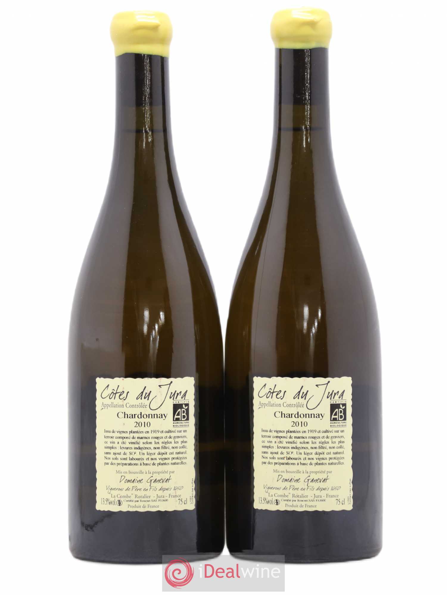 Côtes du Jura Les Grands Teppes Vieilles Vignes Jean-François Ganevat (Domaine) 2010 - Lot de 2 bouteilles - 1