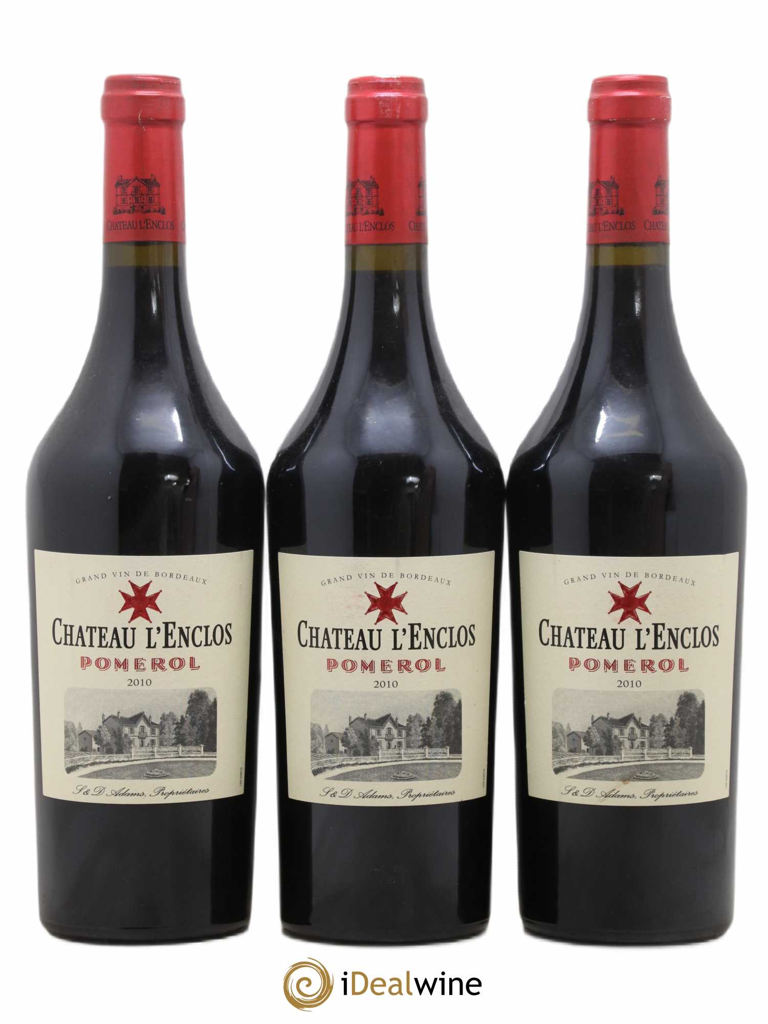 Château l' Enclos 2010 - Lot de 3 bouteilles - 0