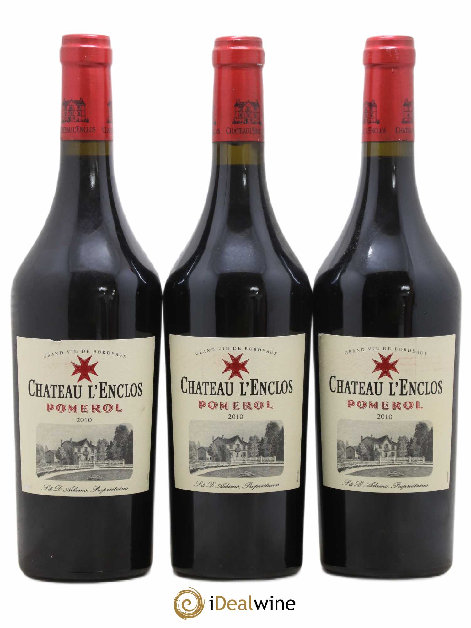 Château l' Enclos 2010 - Lot de 3 bouteilles - 0