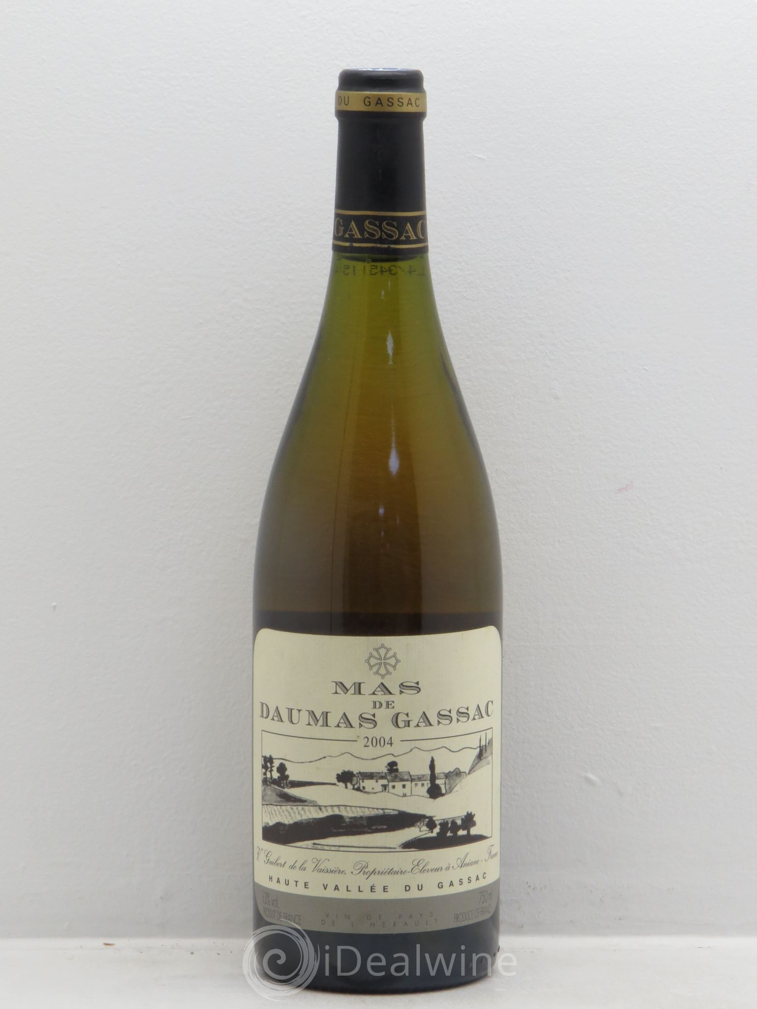 Saint-Guilhem-le-Désert - Cité d'Aniane Mas Daumas Gassac Famille Guibert de La Vaissière 2004 - Lot de 1 bouteille - 0