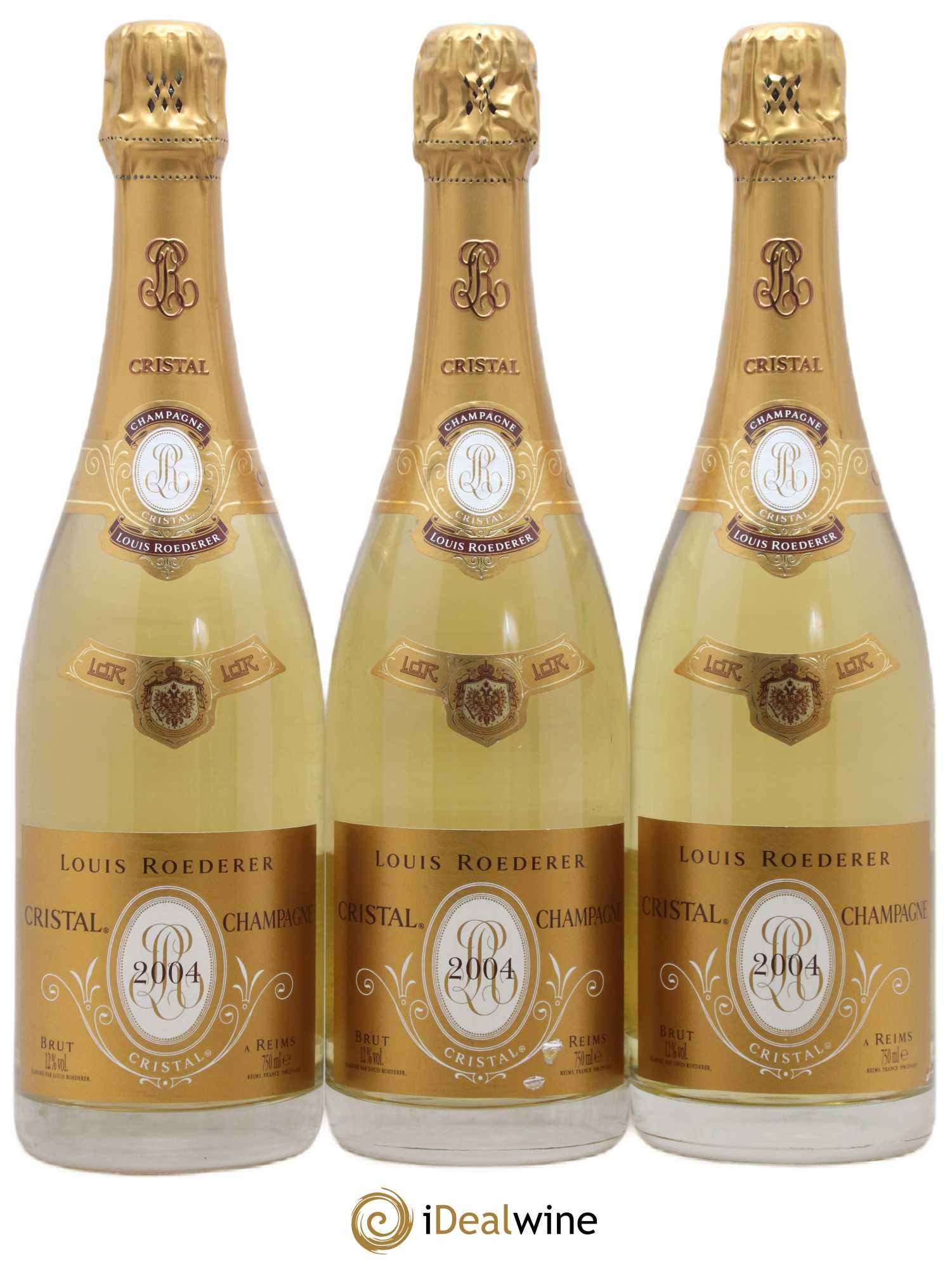 Cristal Louis Roederer 2004 - Lot de 3 bouteilles - 0