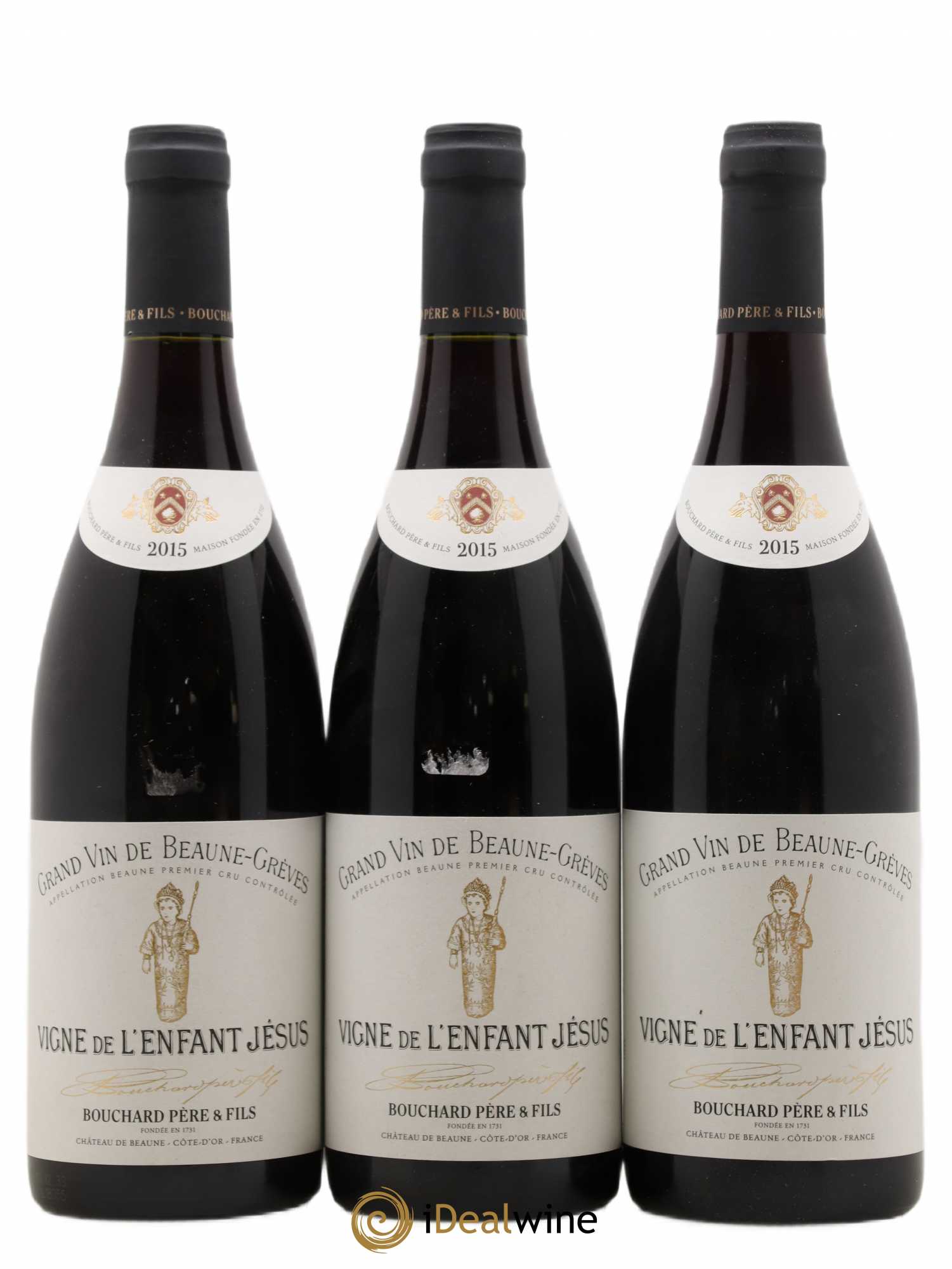 Beaune 1er Cru Grèves - Vigne de l'Enfant Jésus Bouchard Père & Fils 2015 - Lot de 3 bouteilles - 0