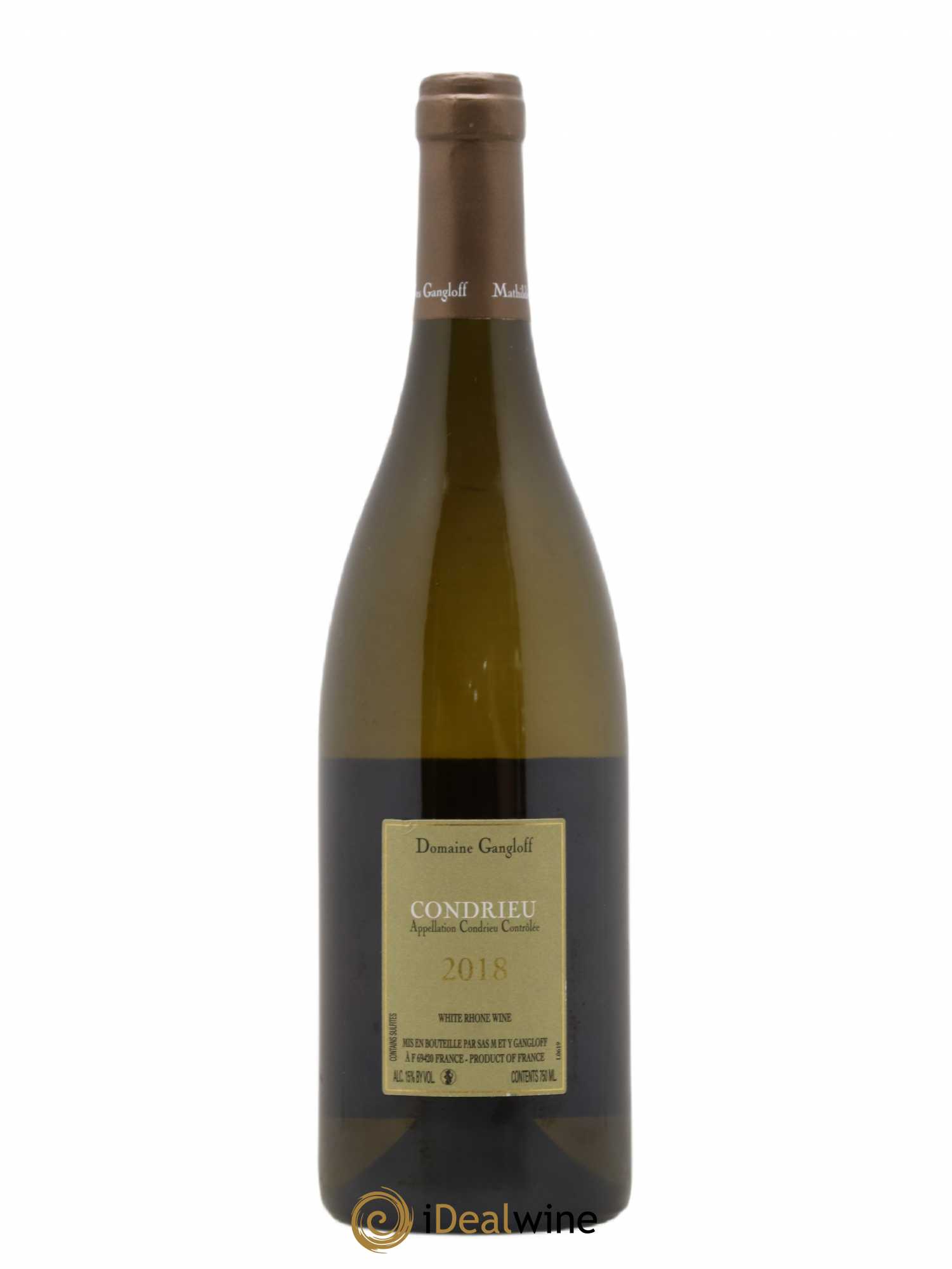 Condrieu Domaine Gangloff (Domaine) 2018 - Lot de 1 bouteille - 1