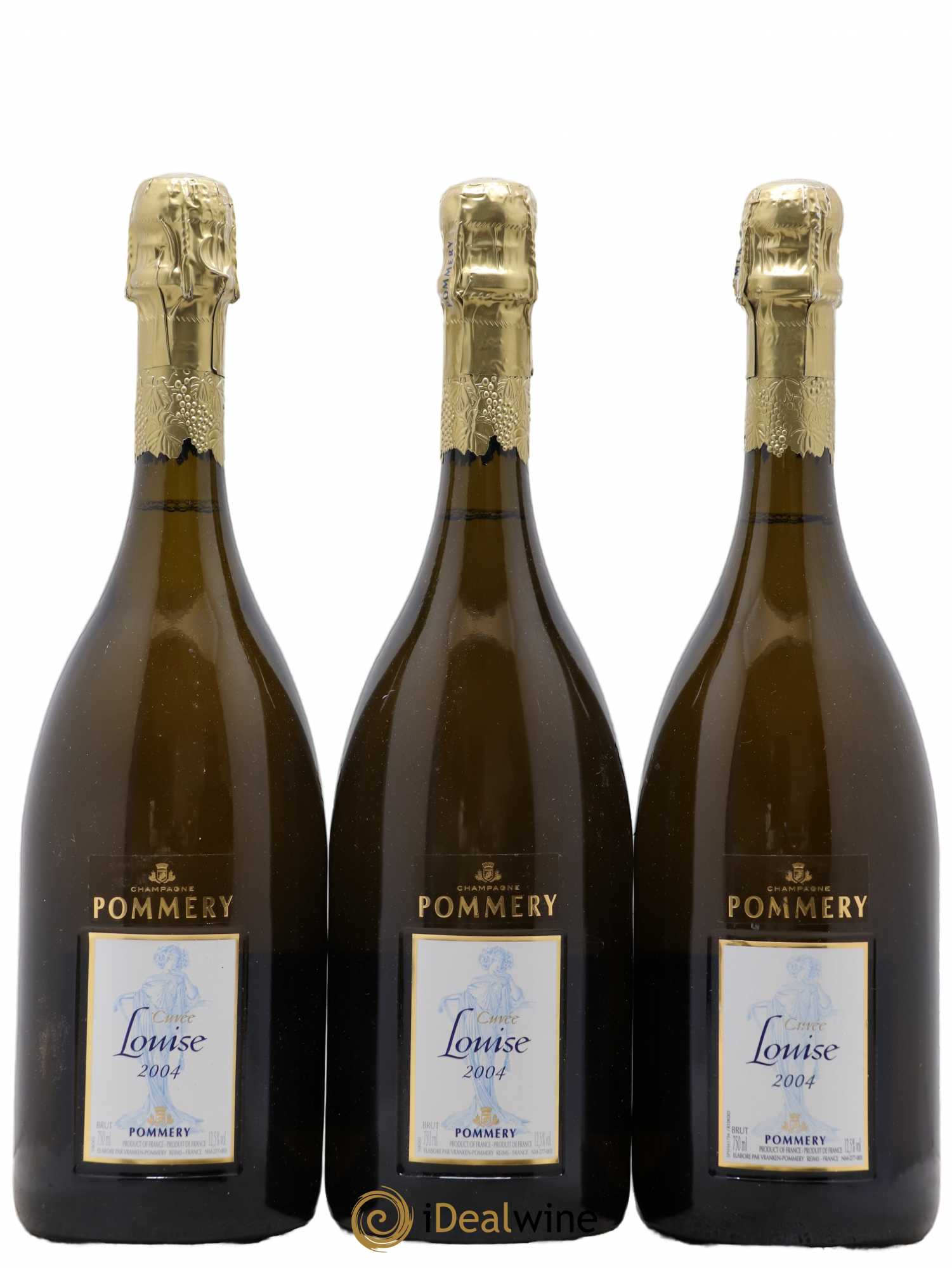 Cuvée Louise Pommery 2004 - Lot de 3 bouteilles - 0