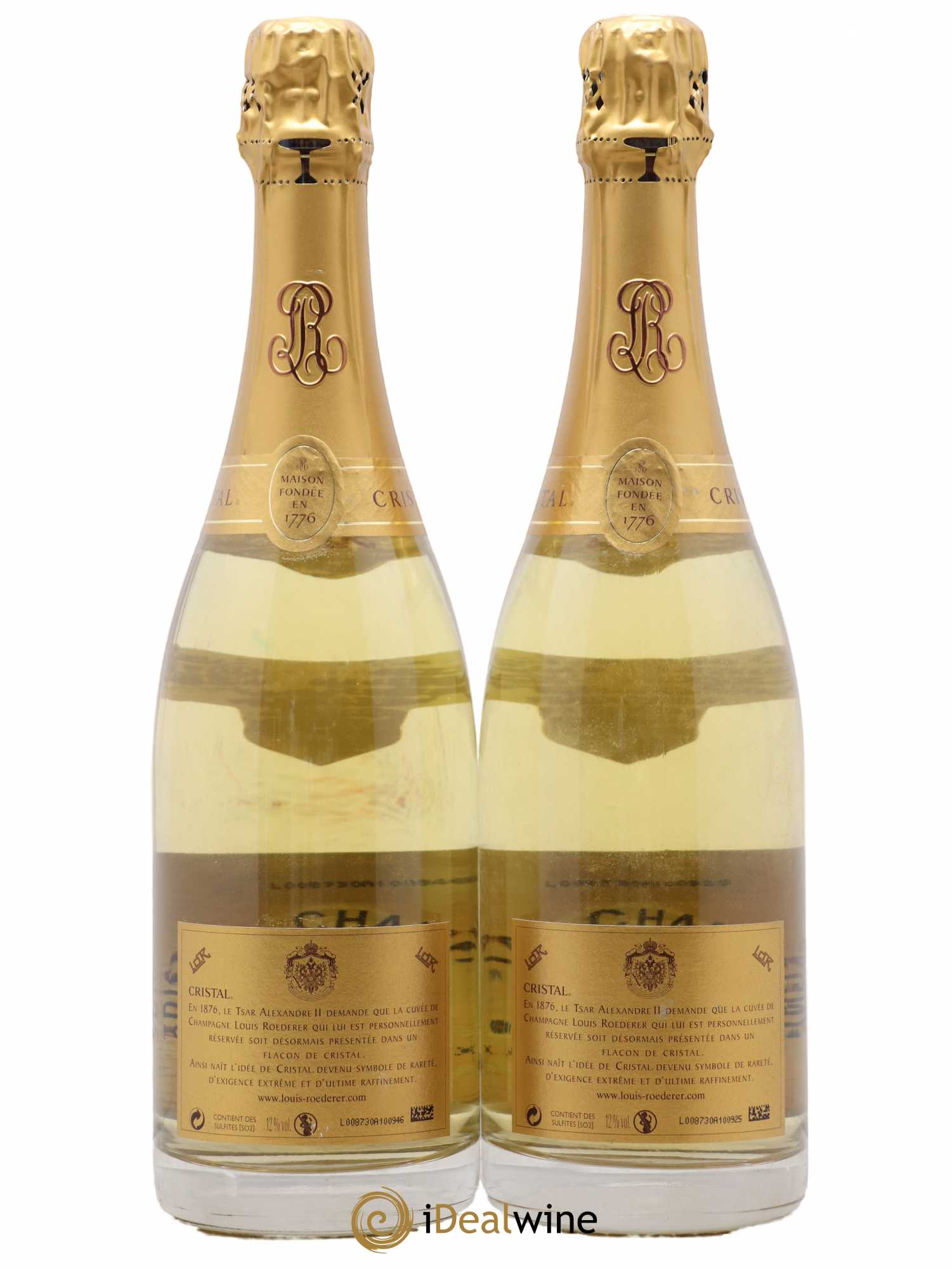 Cristal Louis Roederer 2004 - Lot de 2 bouteilles - 1