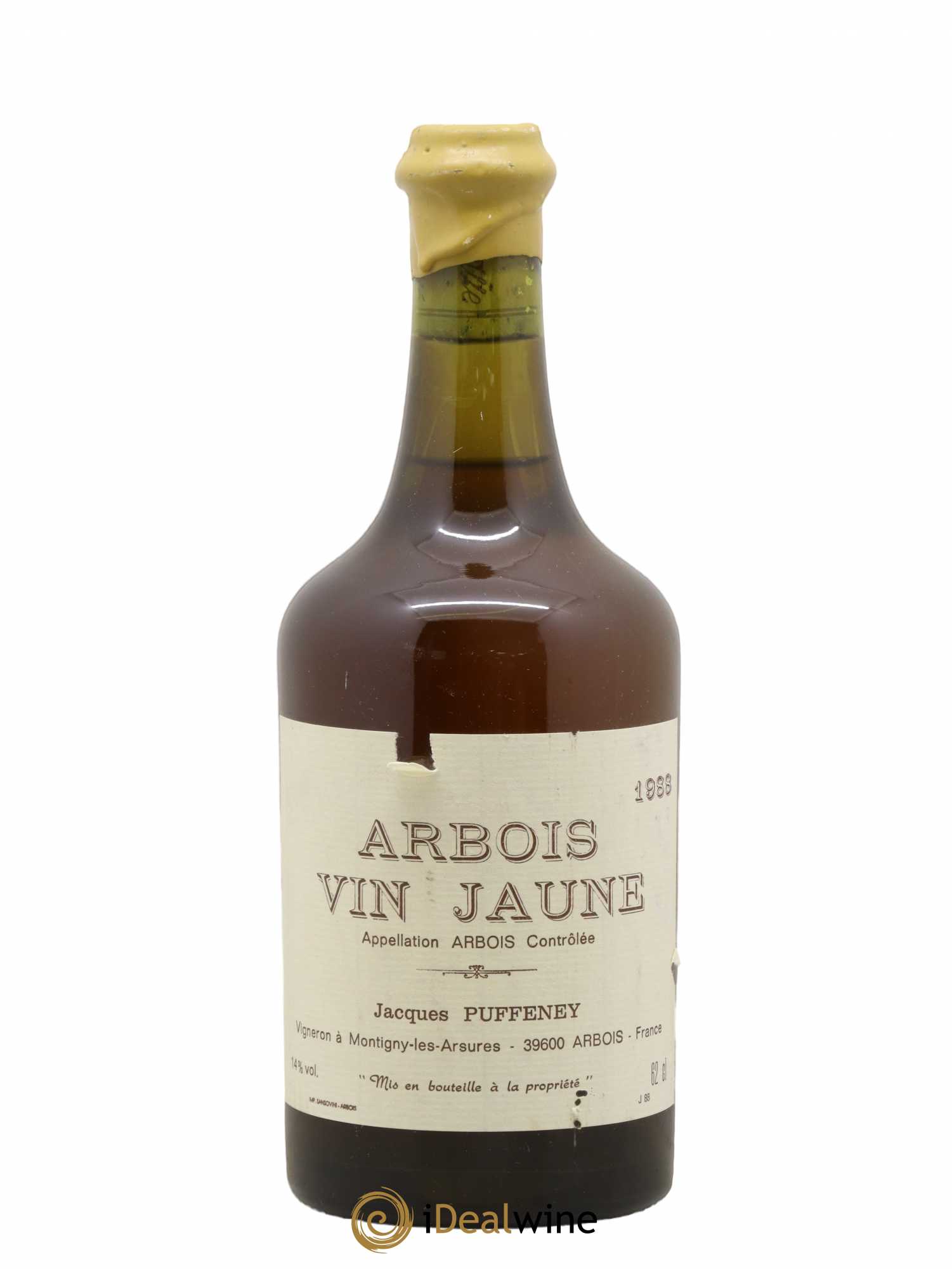 Arbois Vin Jaune Jacques Puffeney 1988 - Lot de 1 bouteille - 0