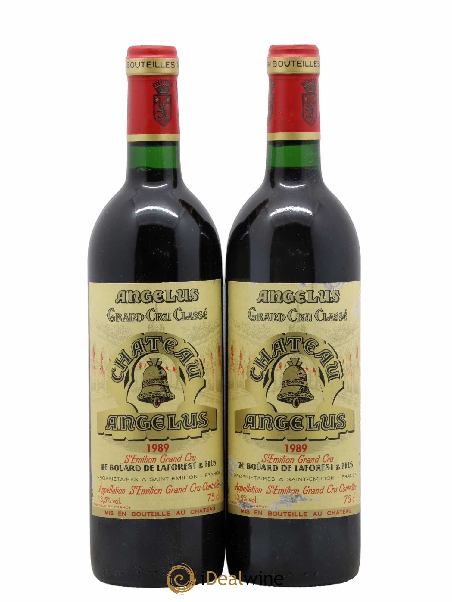 Château Angélus 1er Grand Cru Classé A 1989 - Lot de 2 bouteilles - 0