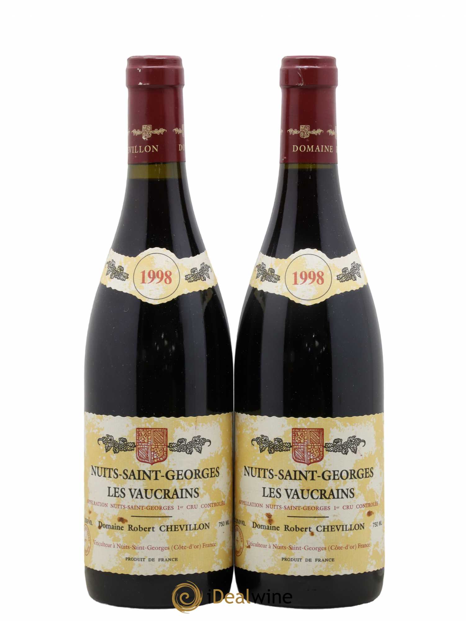 Nuits-Saint-Georges 1er Cru Les Vaucrains Robert Chevillon 1998 - Lot de 2 bouteilles - 0