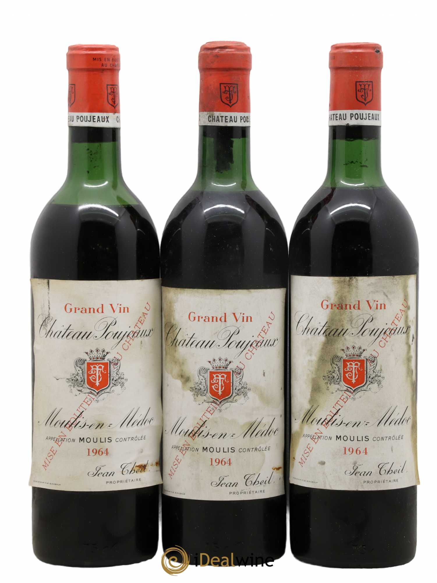 Château Poujeaux 1964 - Lot de 6 bouteilles - 2