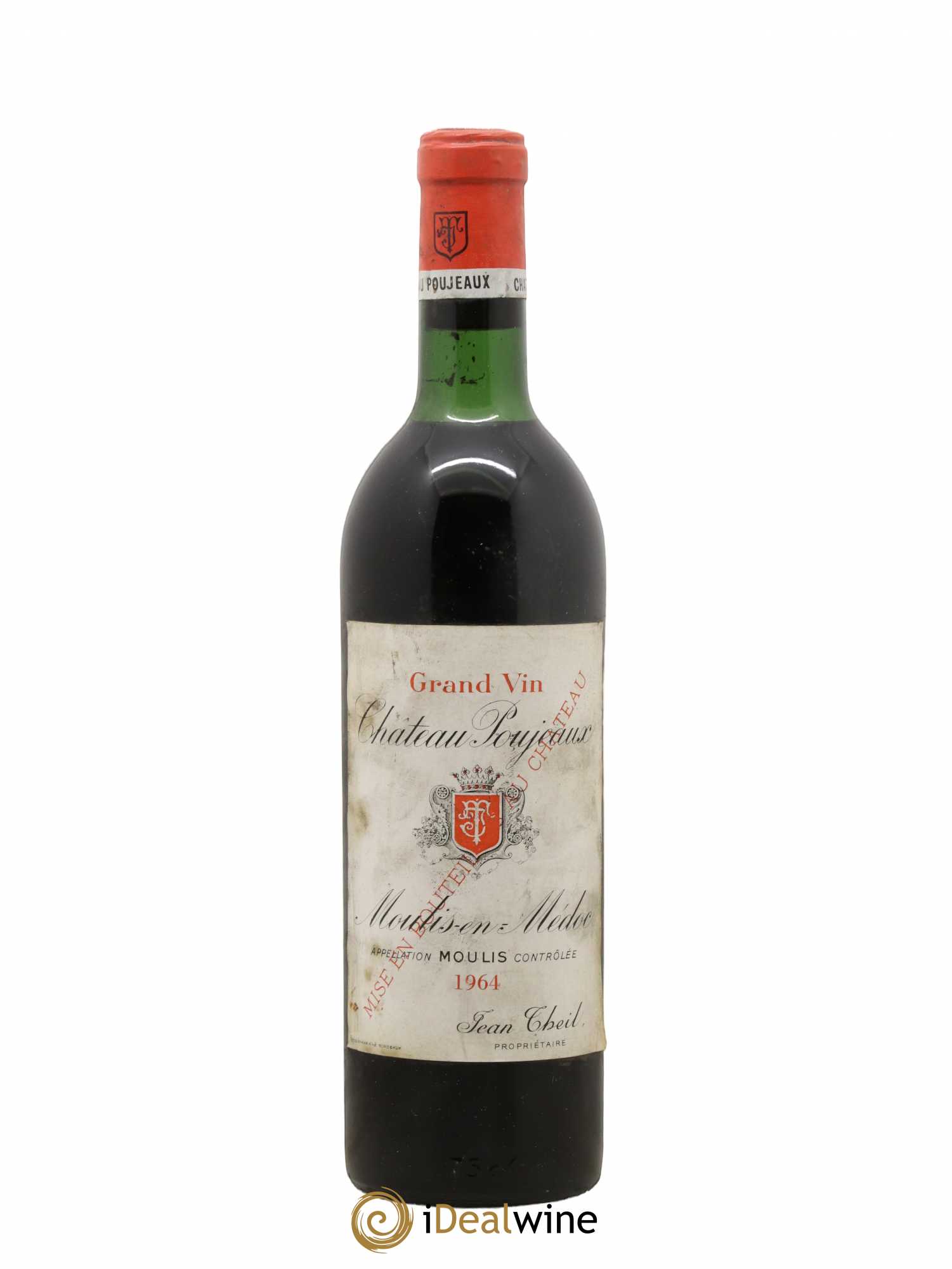 Château Poujeaux 1964 - Lot de 1 bouteille - 0
