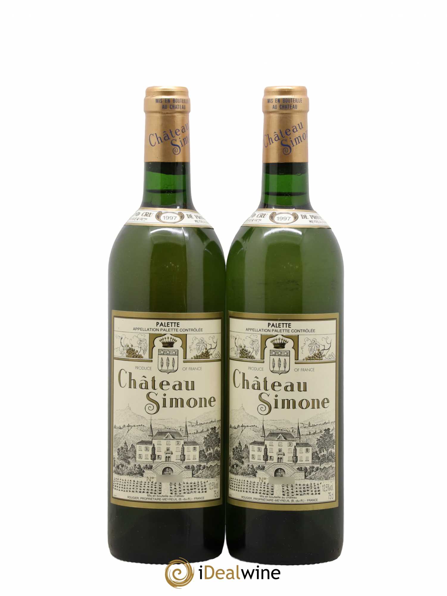 Palette Château Simone Famille Rougier 1997 - Lot de 2 bouteilles - 0