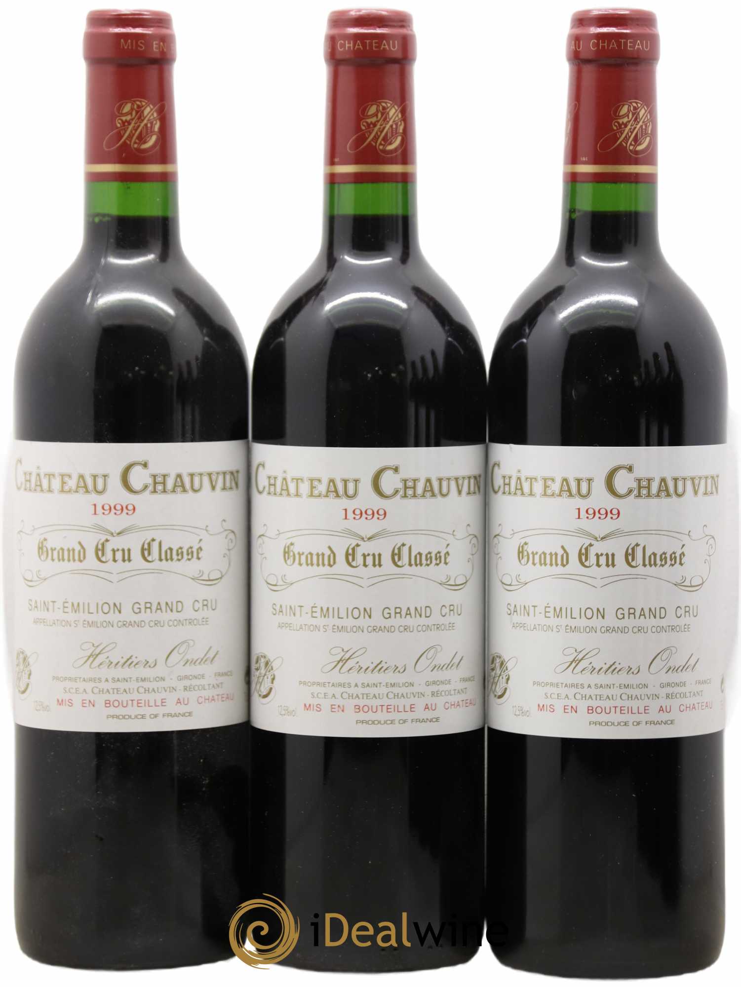 Château Chauvin Grand Cru Classé 1999 - Lot de 6 bouteilles - 1