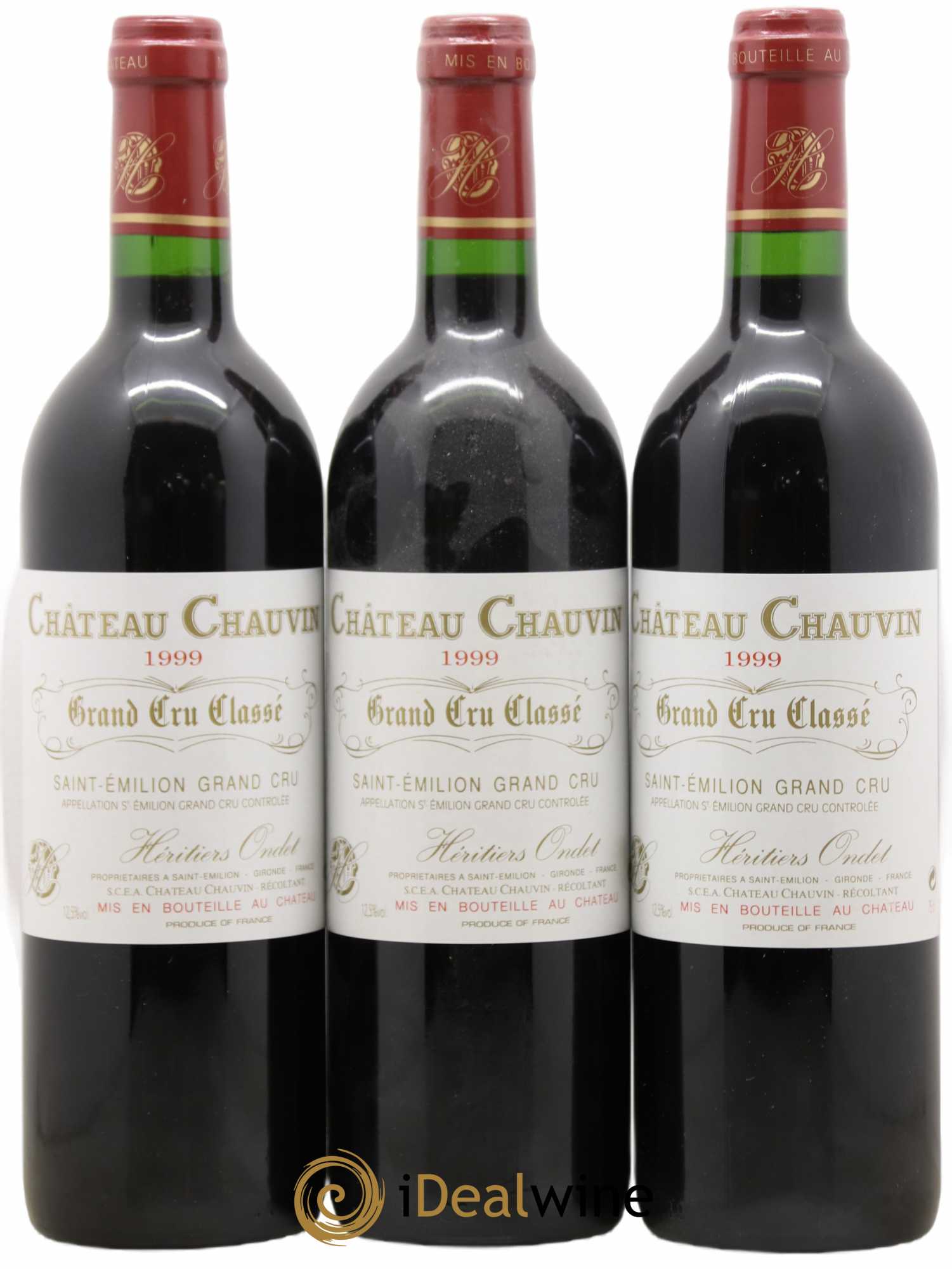 Château Chauvin Grand Cru Classé 1999 - Lot de 6 bouteilles - 2