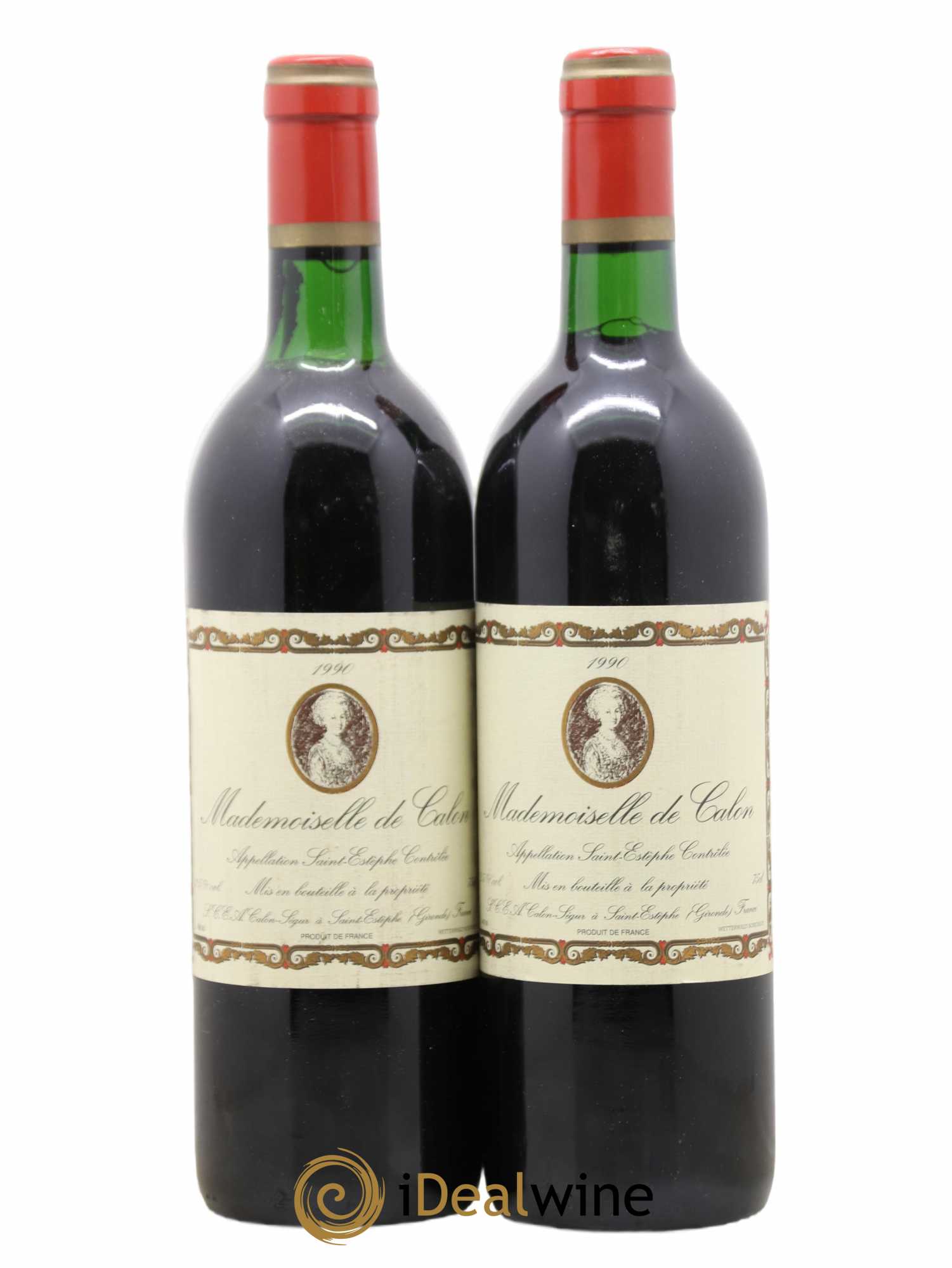 Saint-Estèphe Mademoiselle de Calon 1990 - Posten von 2 Flaschen - 0